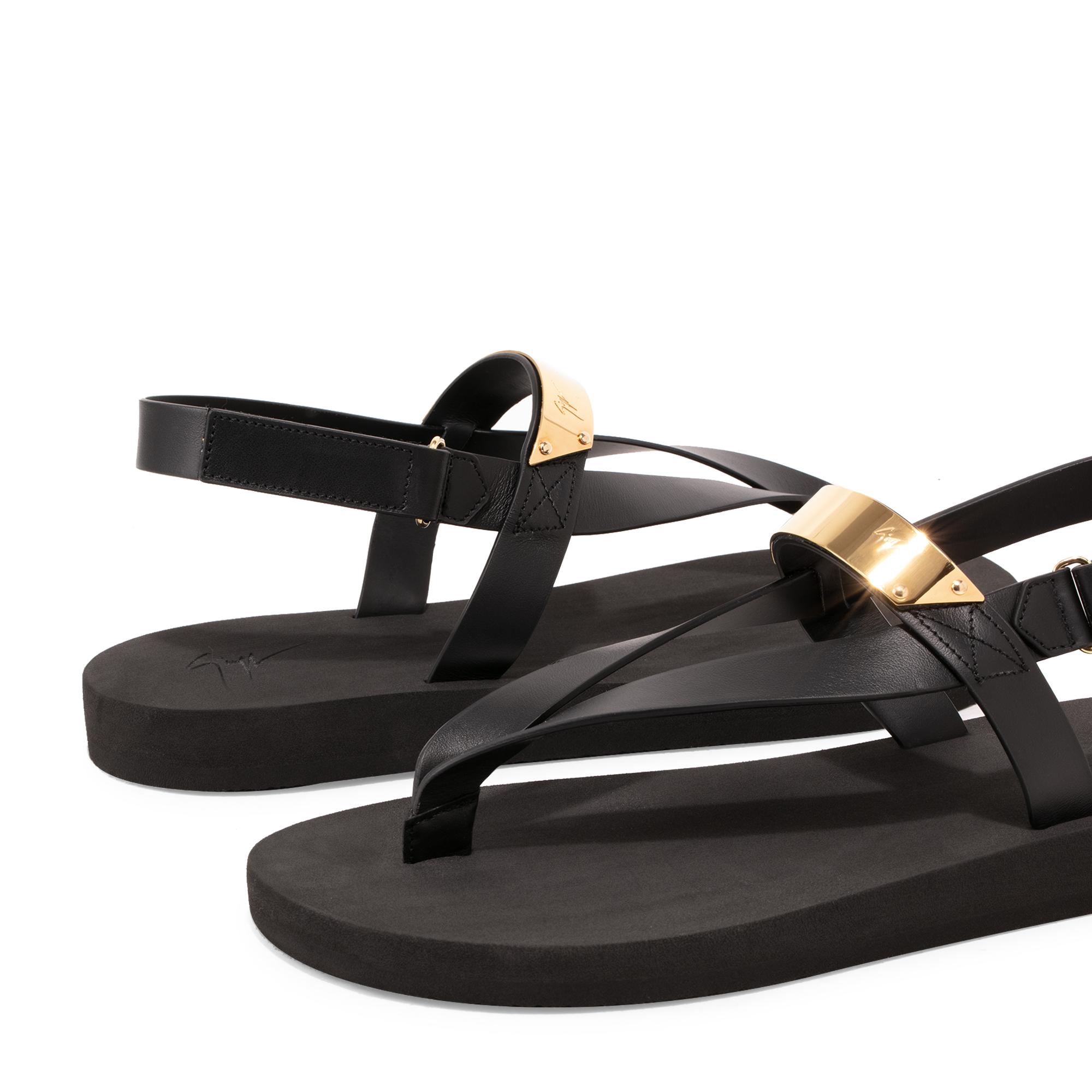 

Hydra metal sandals, Black