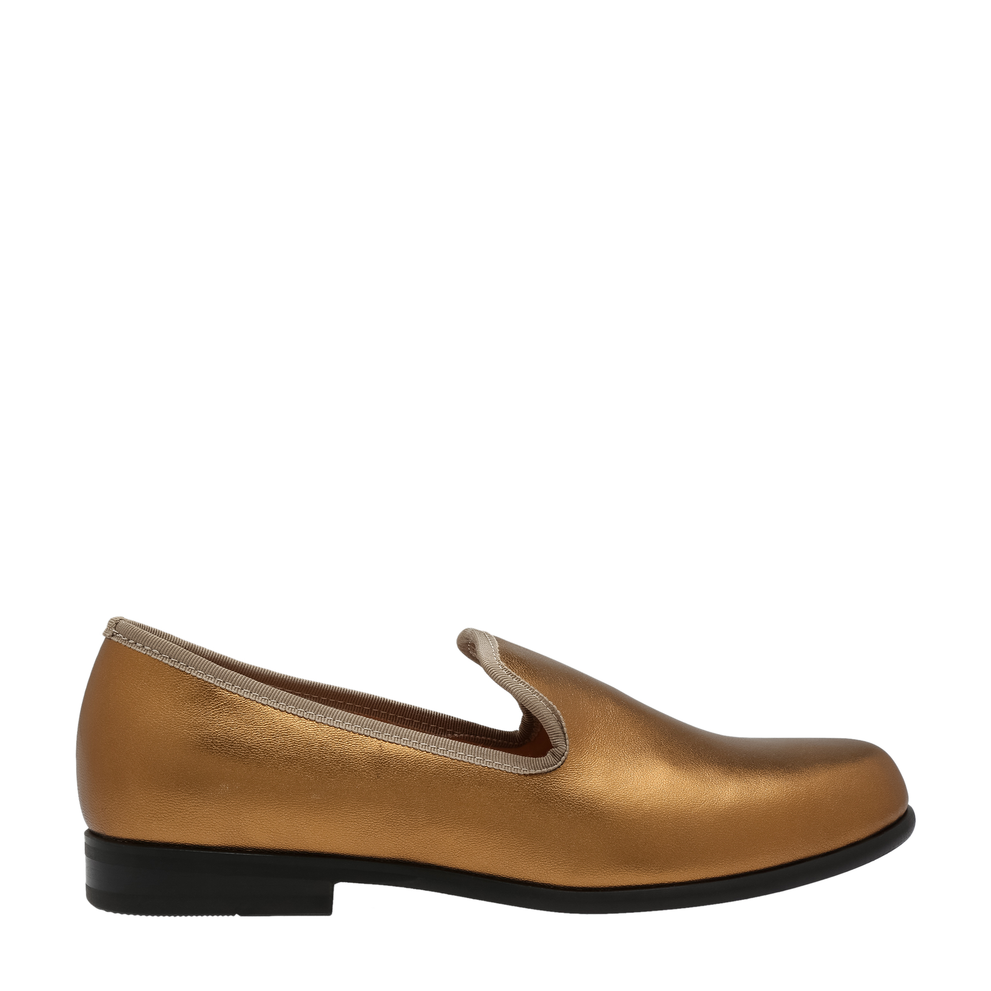

Leather loafers, Gold