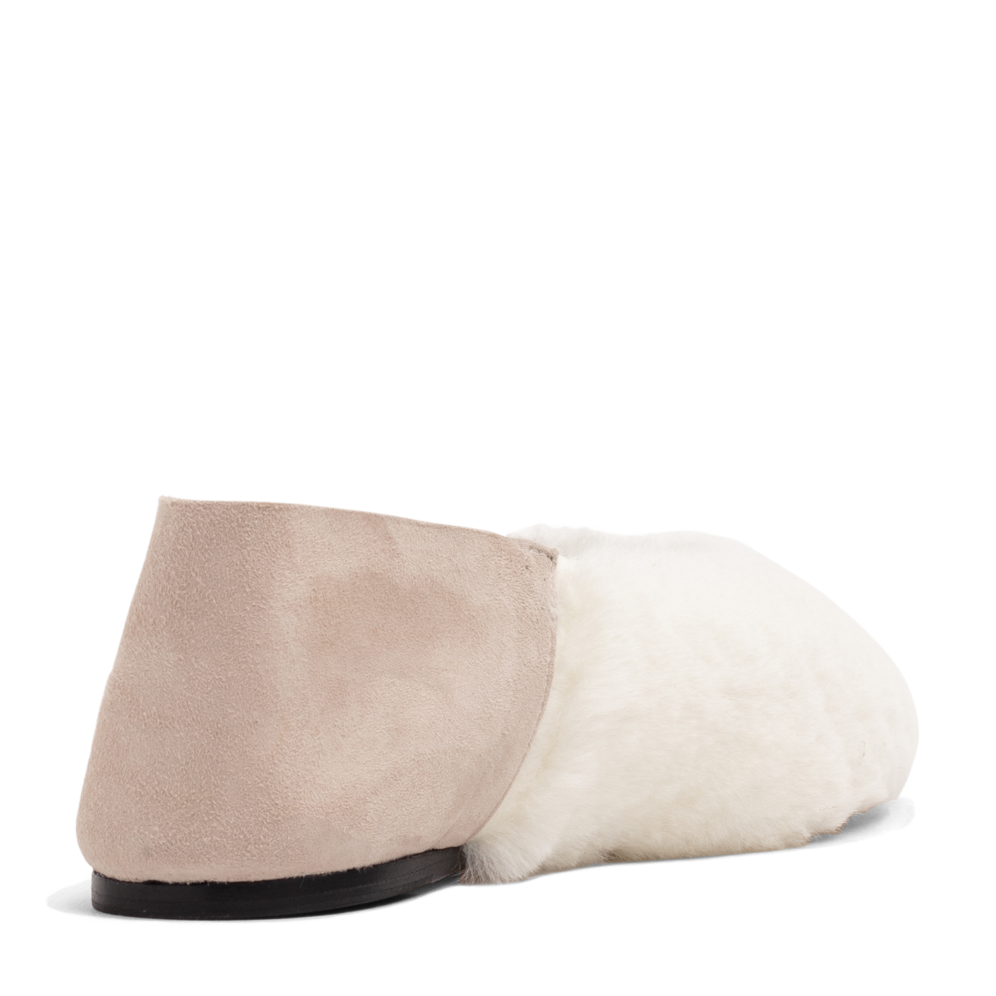 

Pointed Babouche ballet flats, White