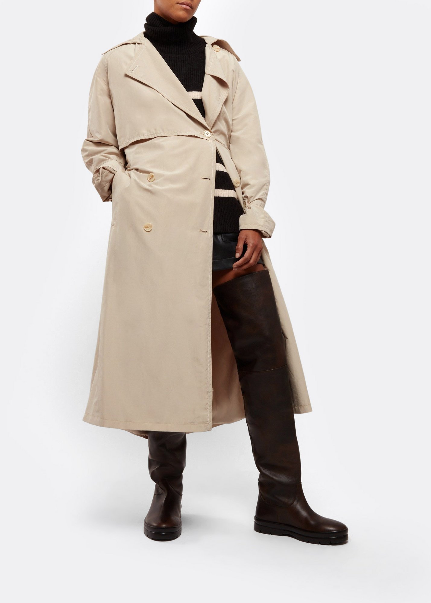 

Billie thigh-high boots, Brown