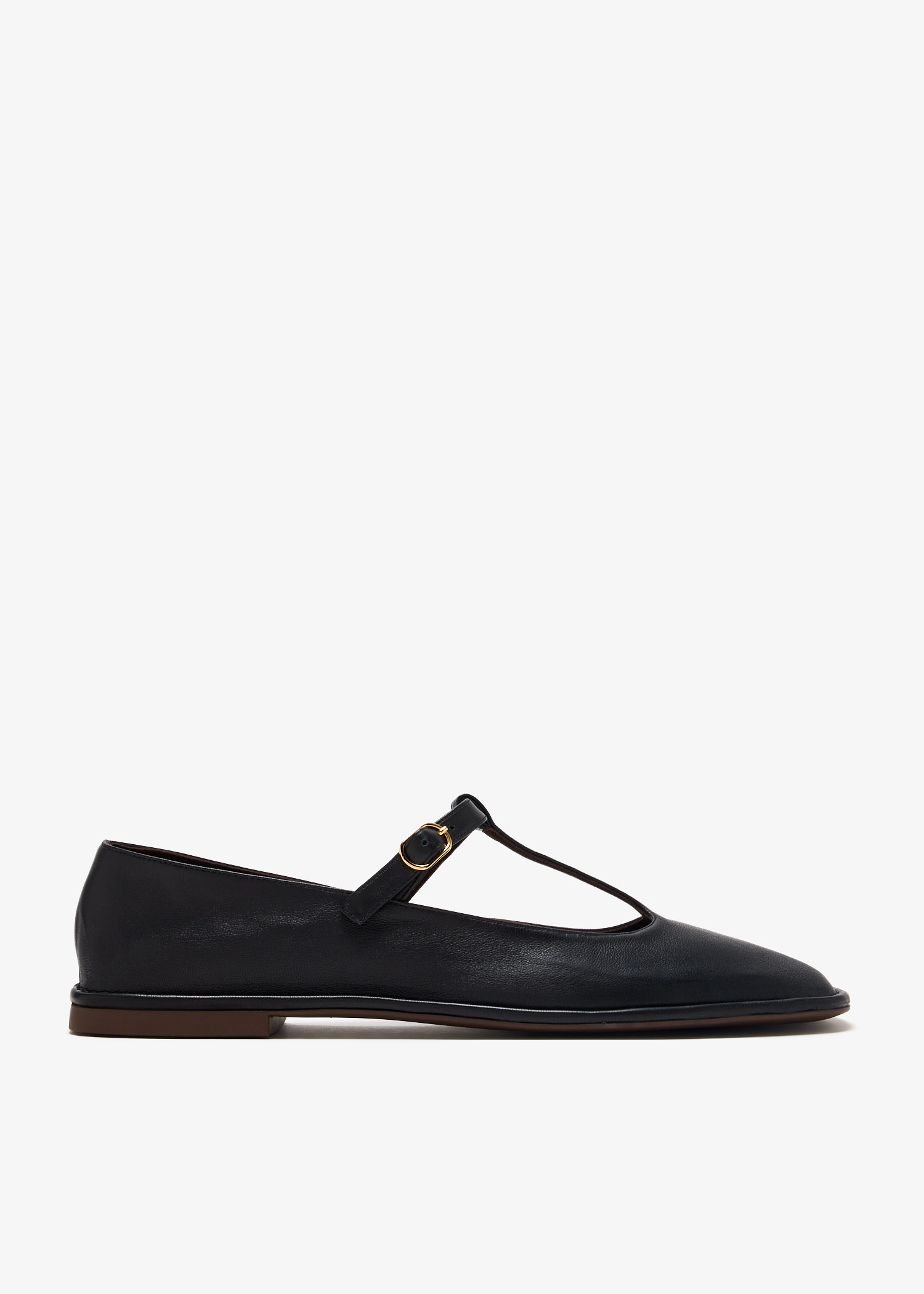 

Square T-Strap flats, Black