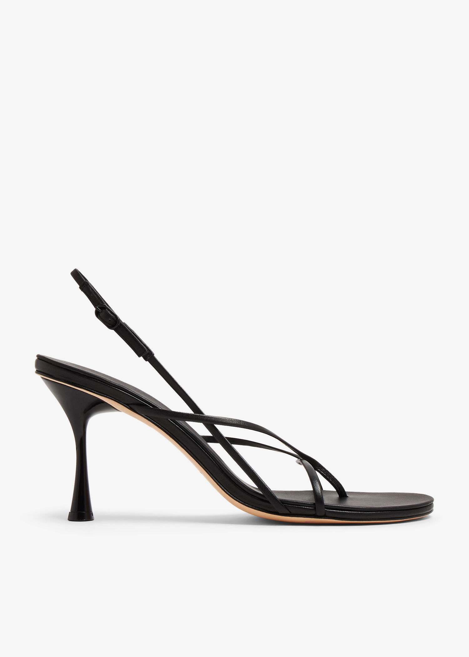 

Wishbone 90 heel sandals, Black