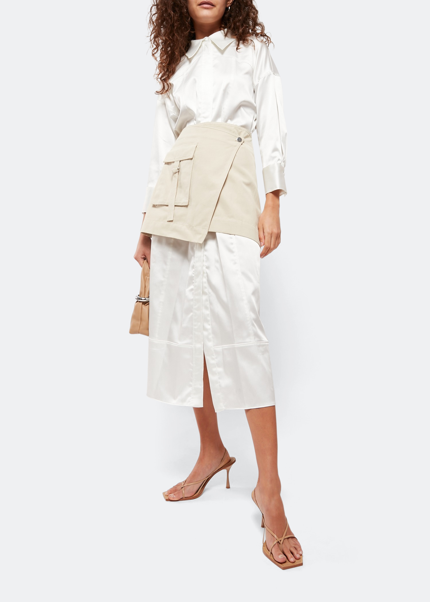 

Slingshot 90 heel sandals, Beige