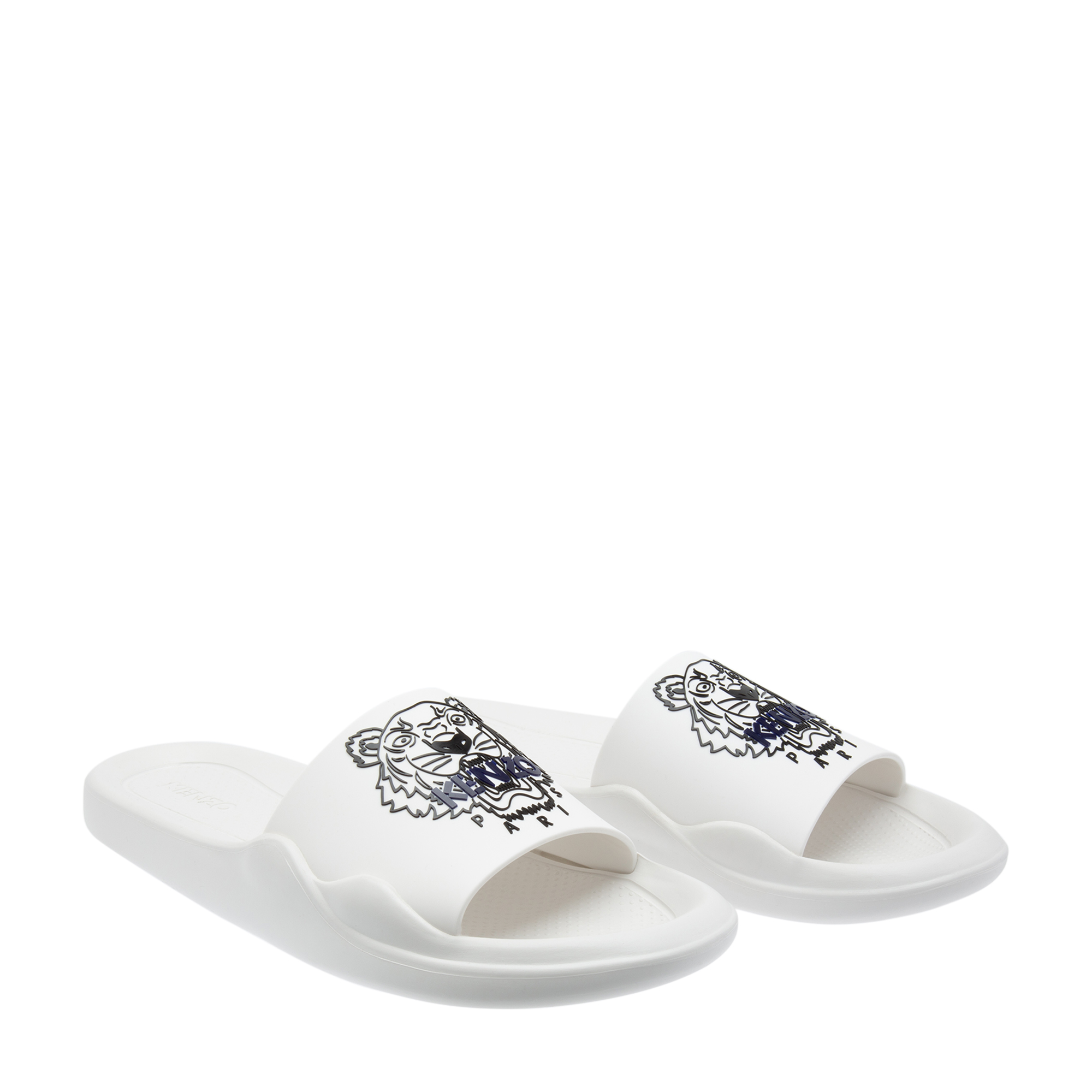 

Tiger rubber slides, White
