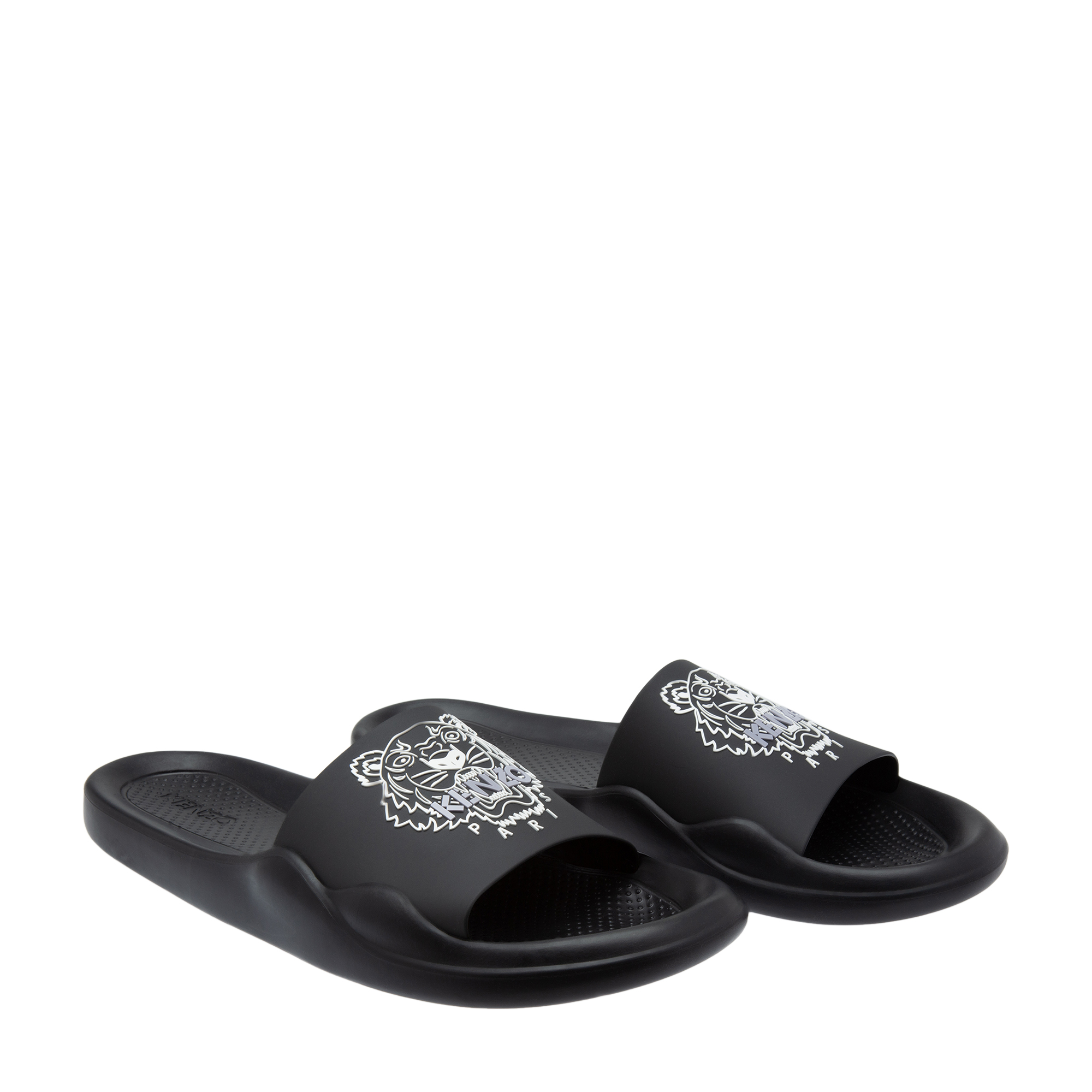 

Tiger rubber slides, Black
