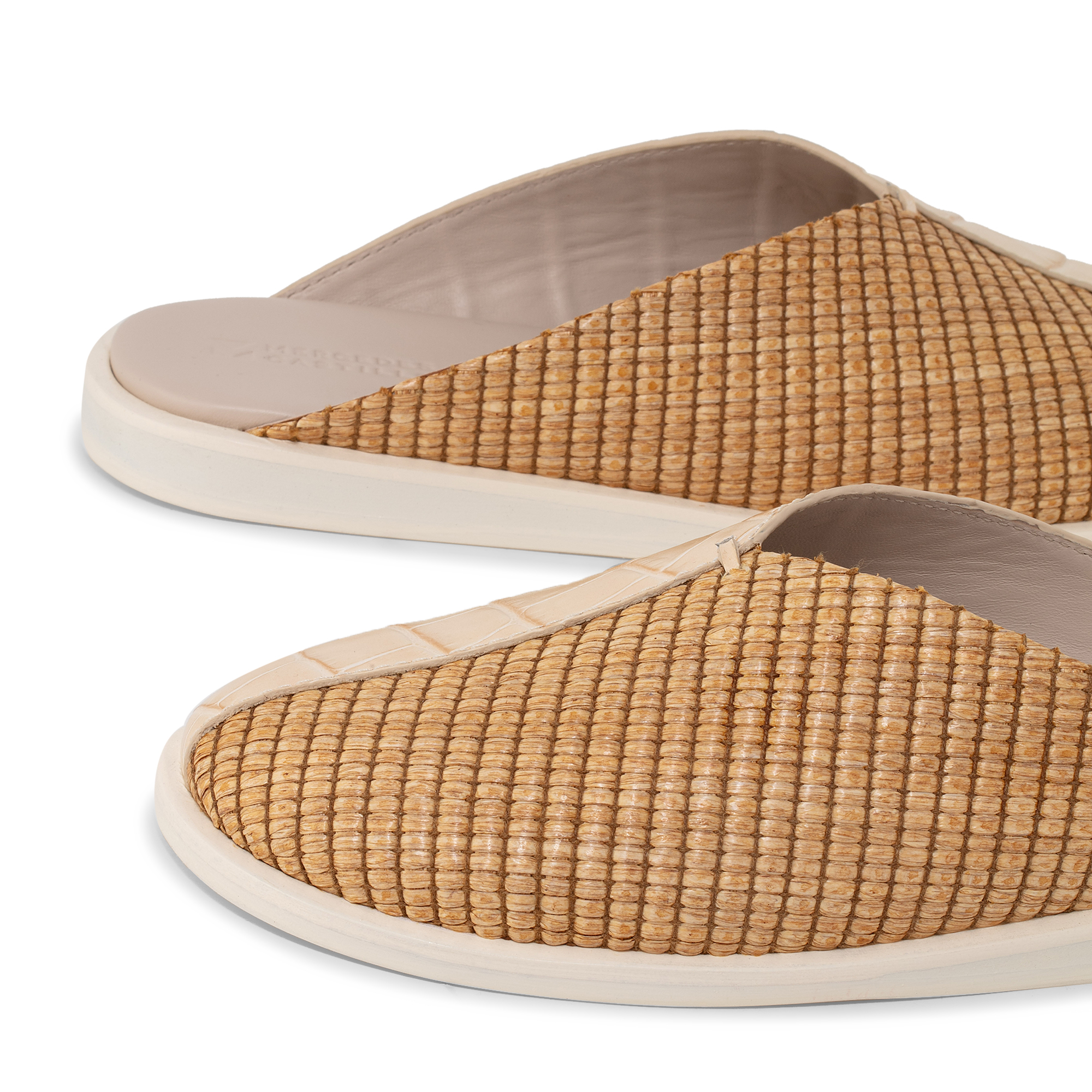 

Faye slide sandals, Beige