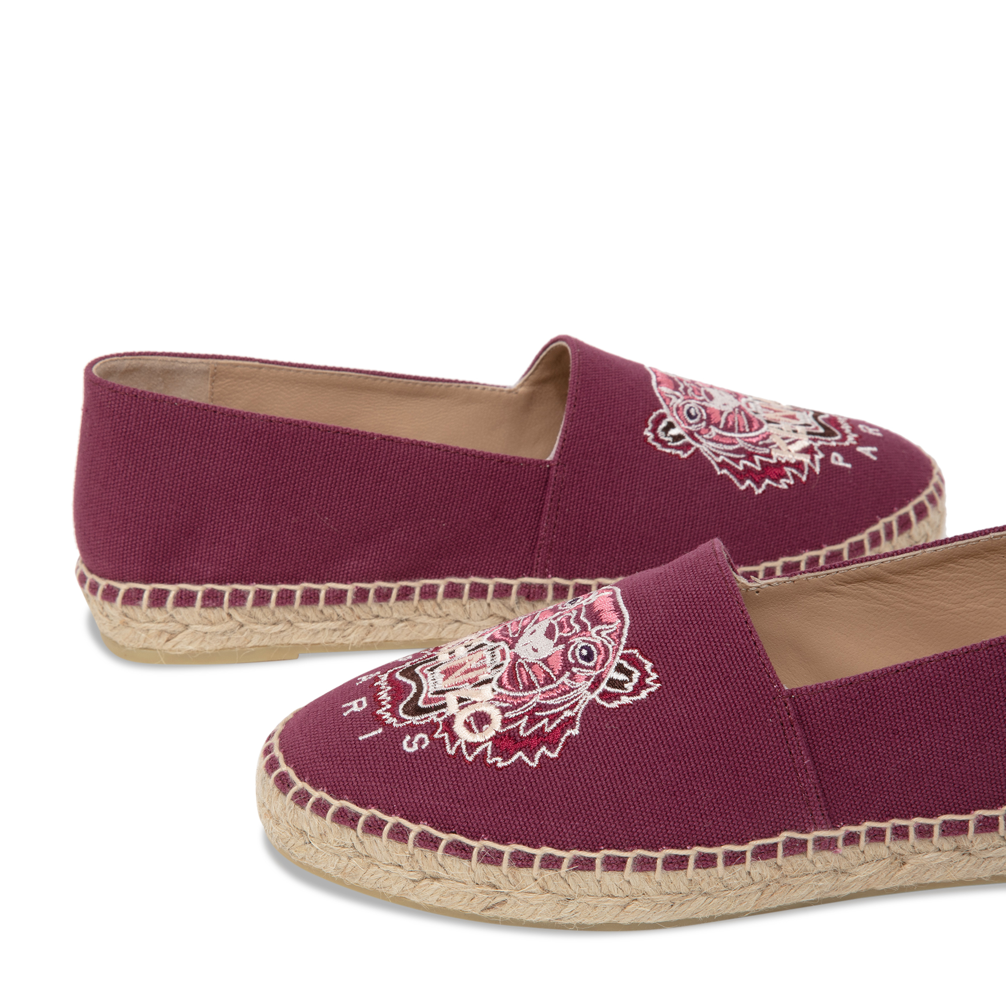 

Tiger espadrilles, Burgundy