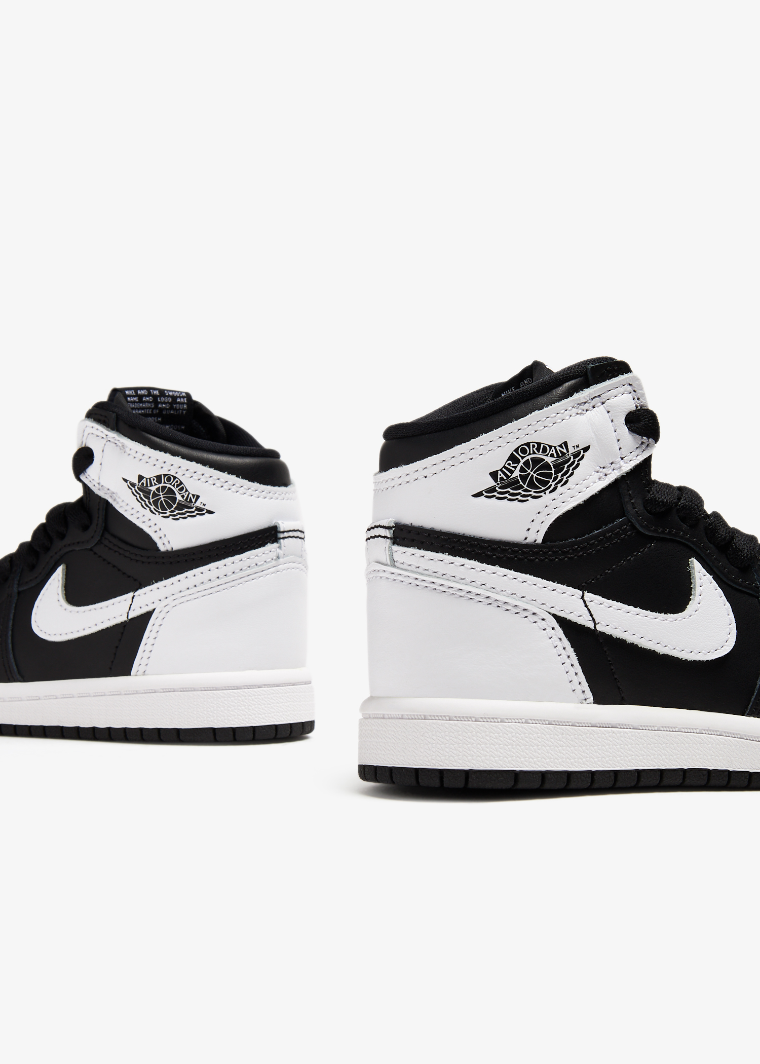 Nike Air Jordan 1 Black White sneakers for Boy Black in Bahrain Level Shoes