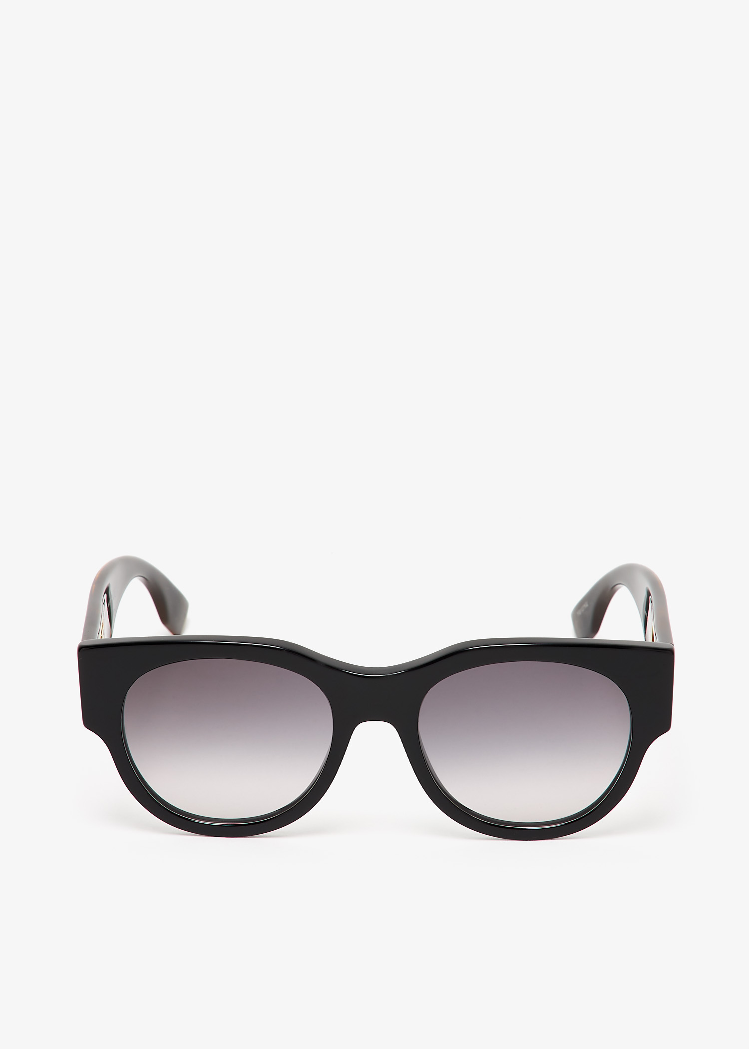 

Baguette round sunglasses, Black