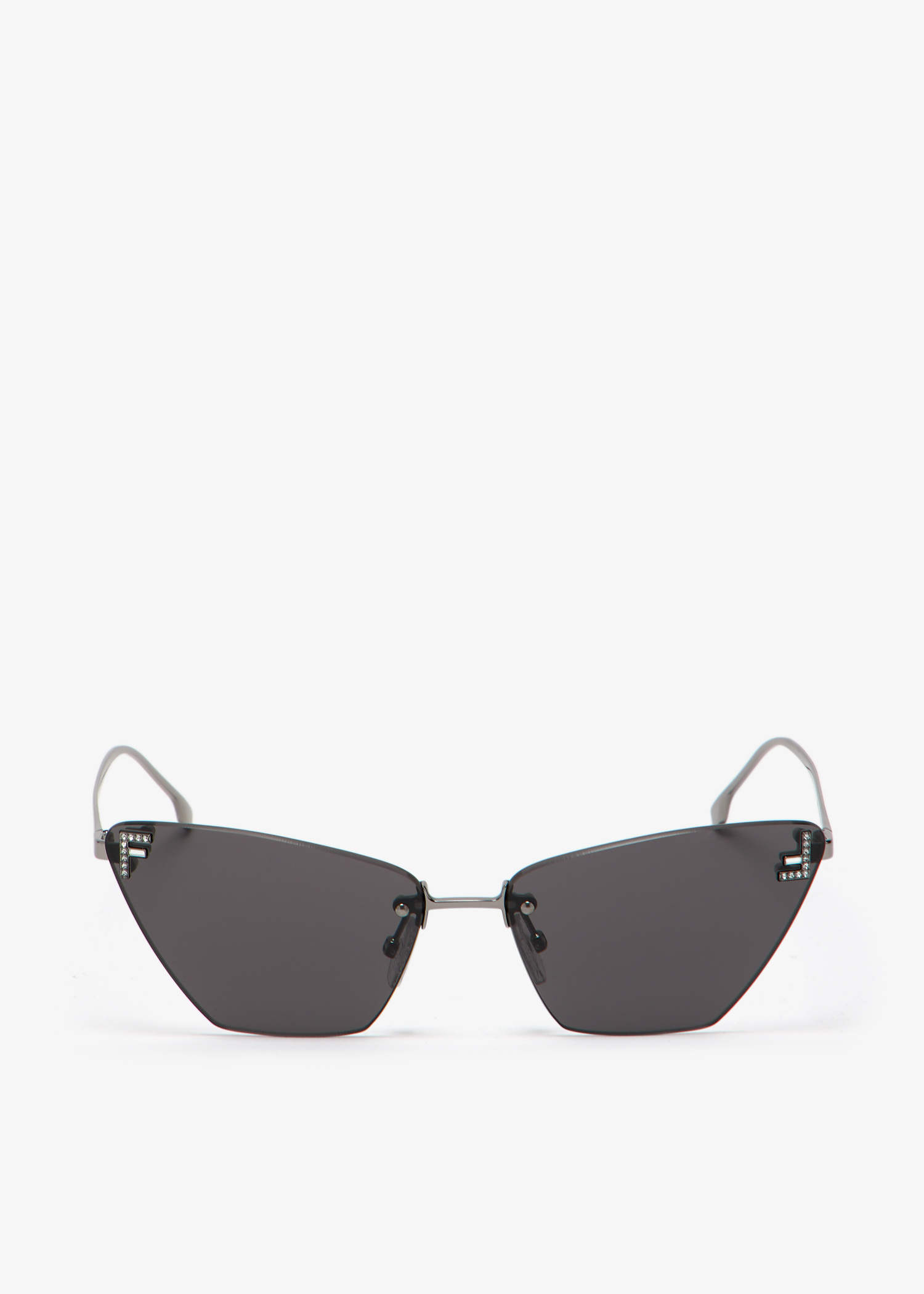 

Fendi First Crystal cat eye sunglasses, Black