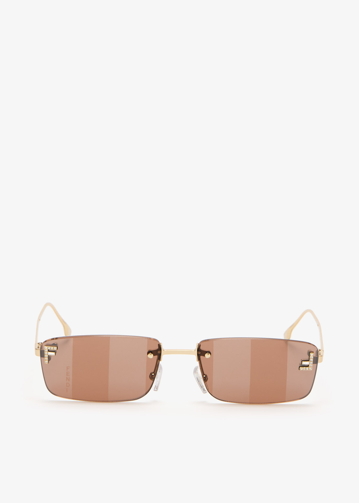 

Fendi First Crystal sunglasses, Gold