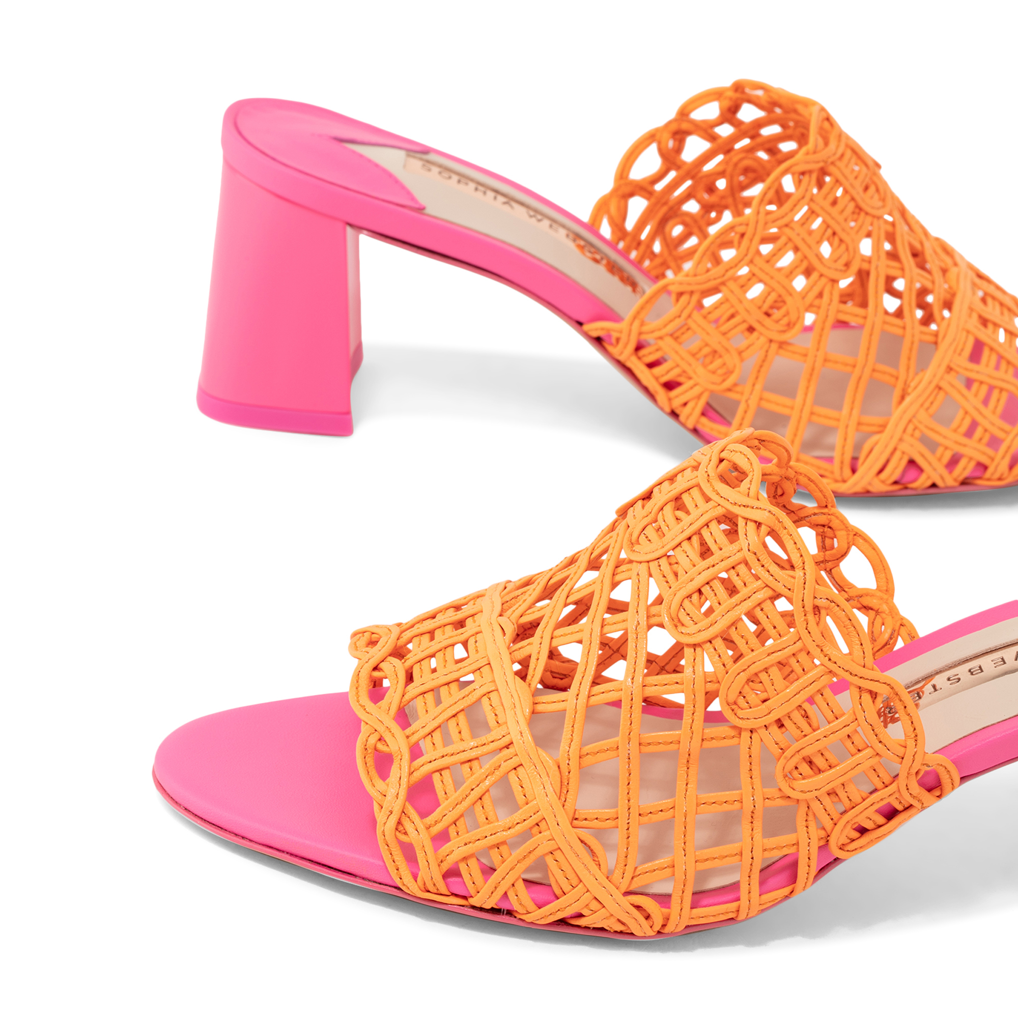 

Delphine mules, Orange