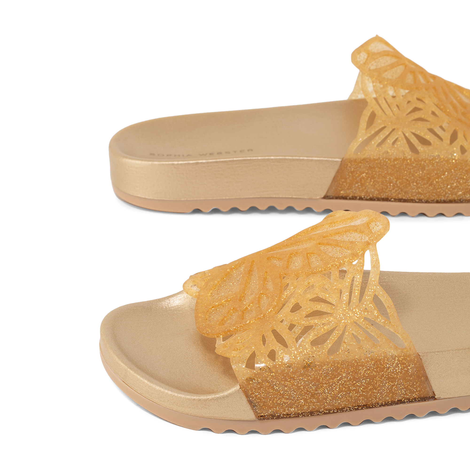 

Lia butterfly slides, Gold
