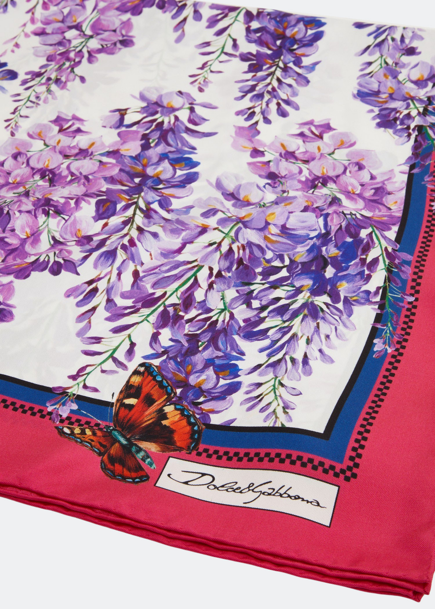 

Floral print scarf, Blue