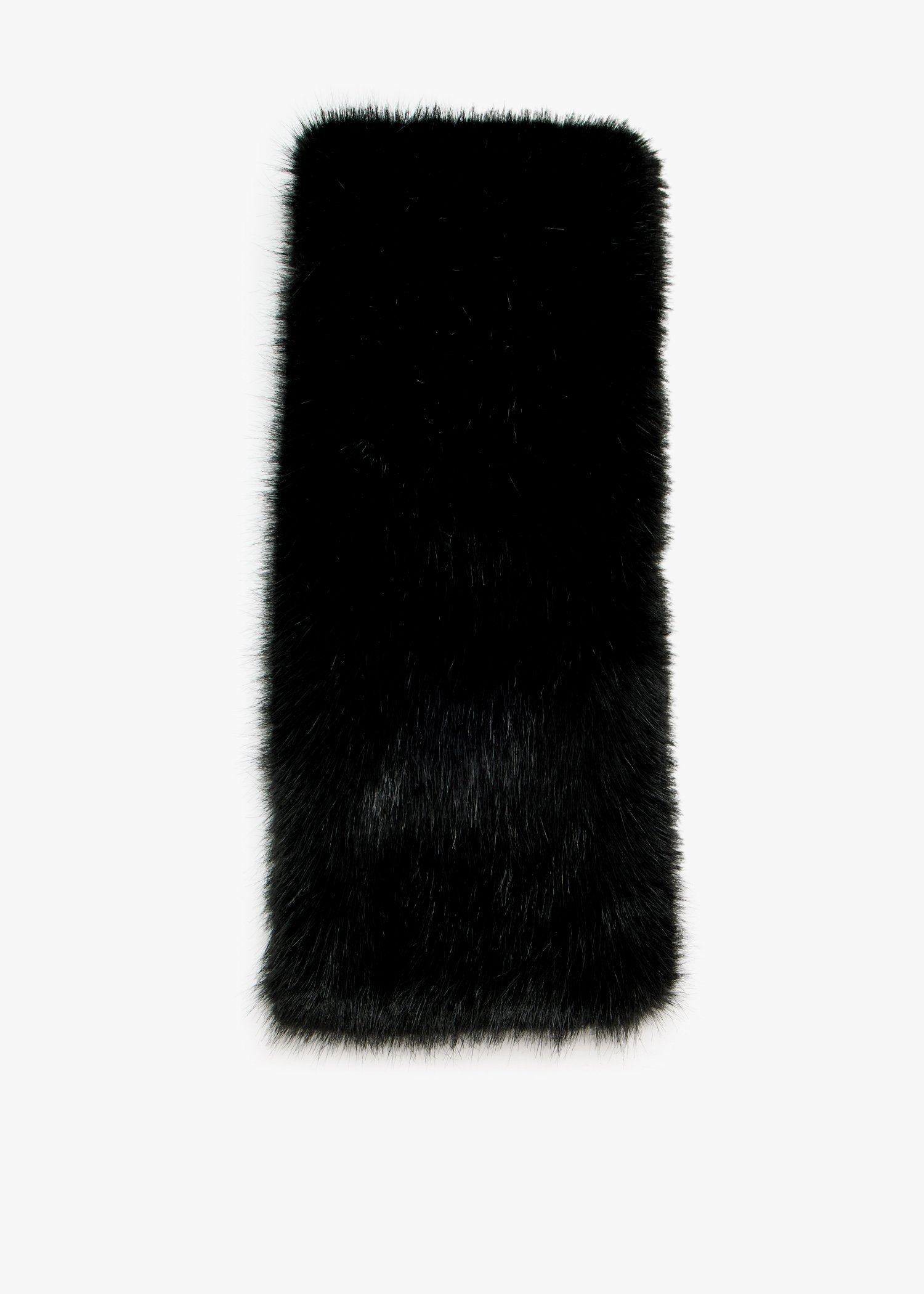 

Faux fur muff, Black