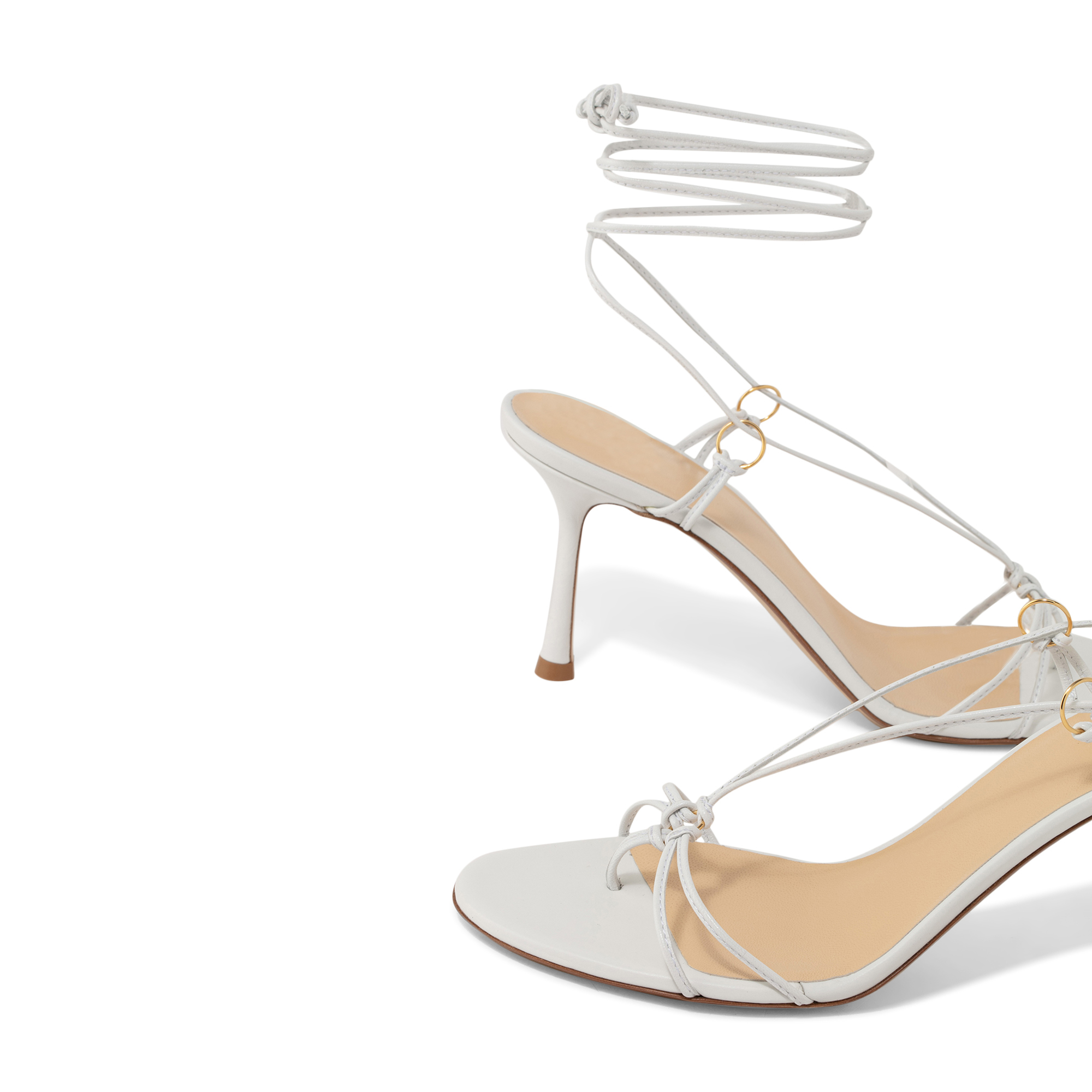 

Wrap around sandals, White