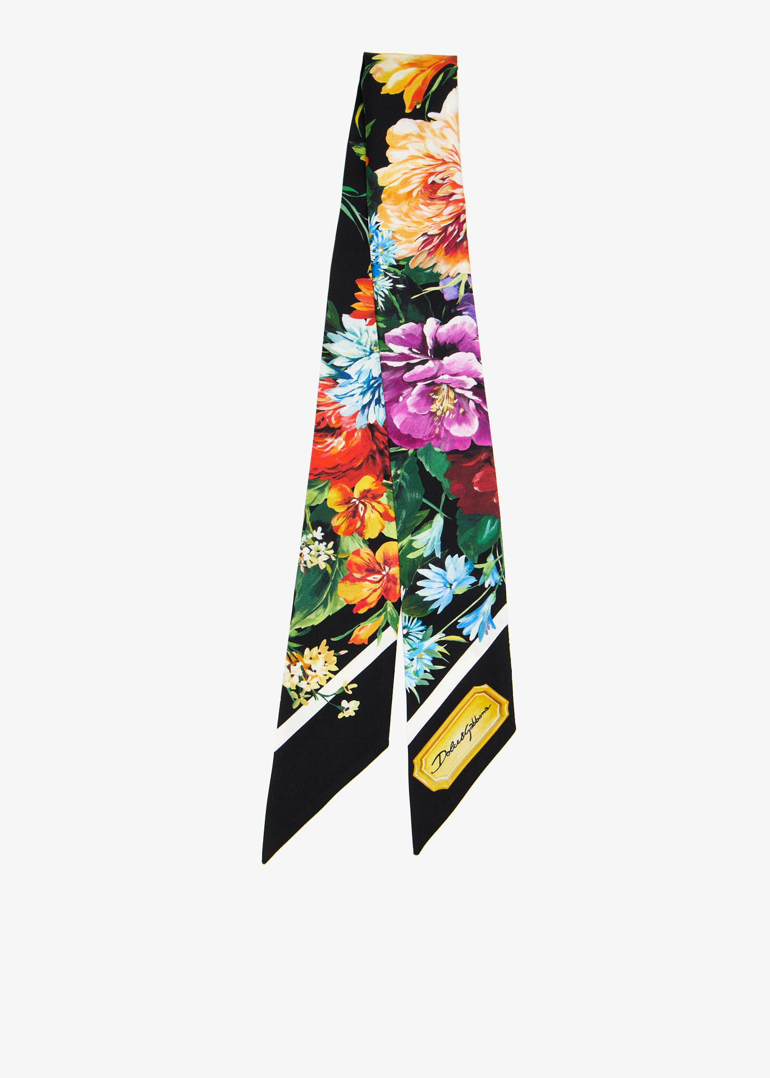 

Silk twill bandeau, Printed