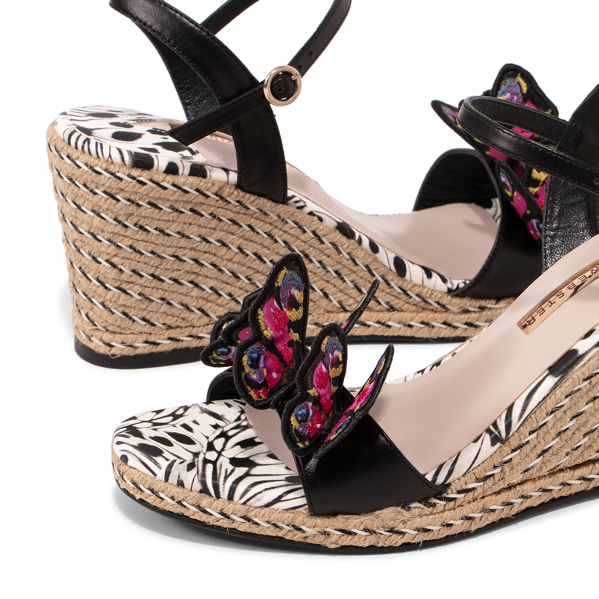 

Riva mid-espadrille sandals, Black
