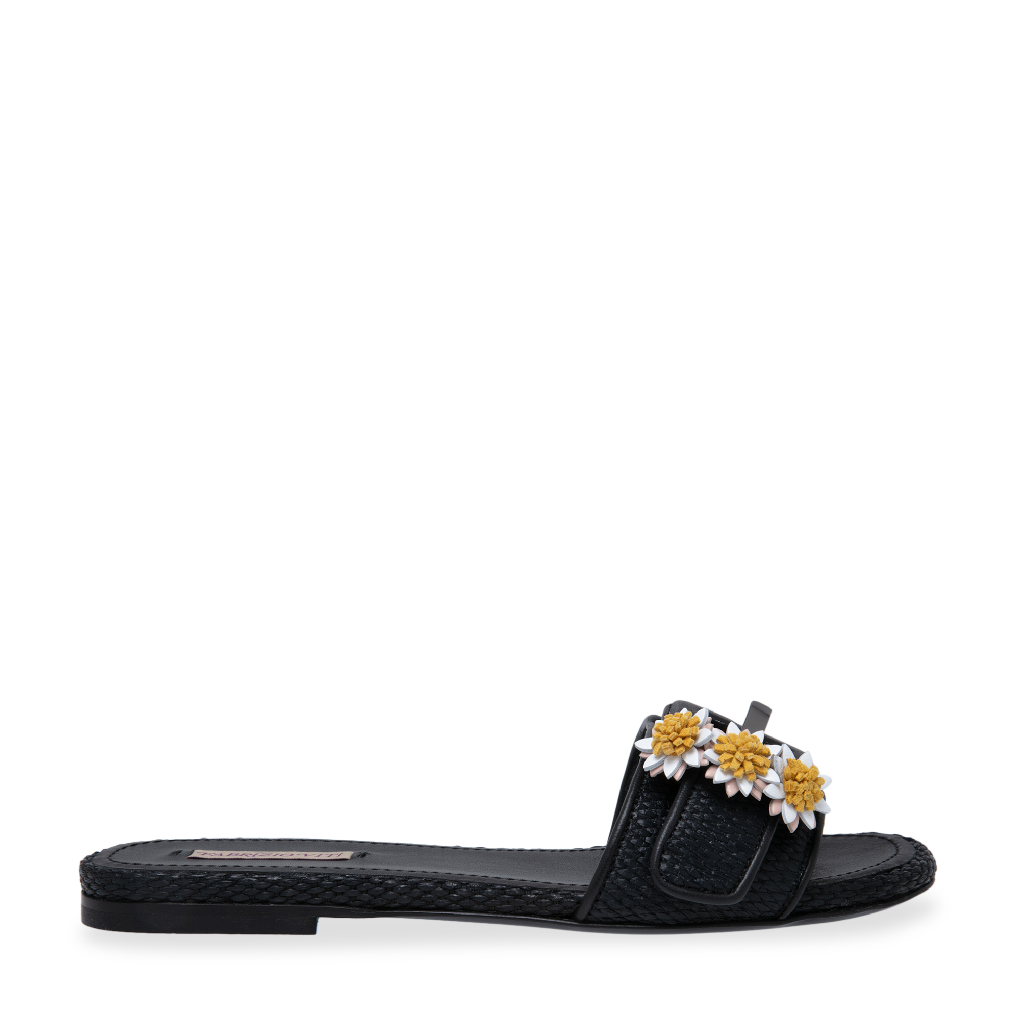 

Jean flat sandals, Black
