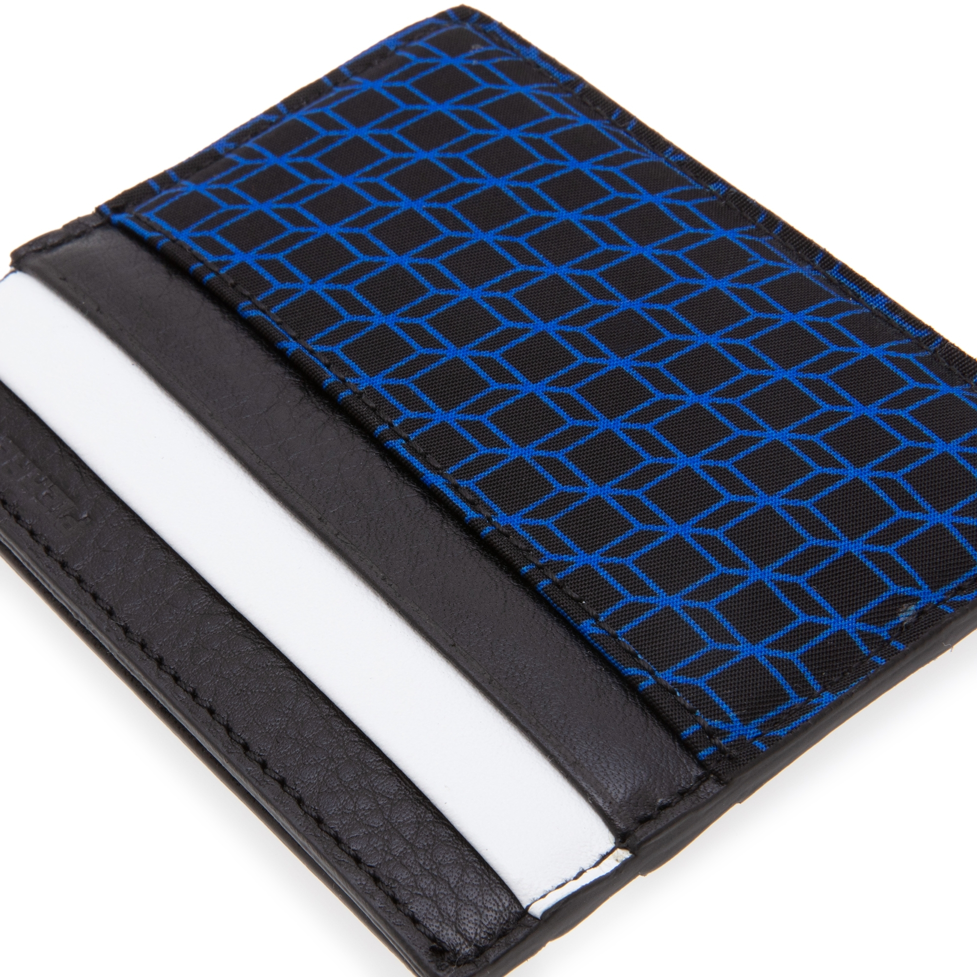 

Cube Perspective card holder, Blue