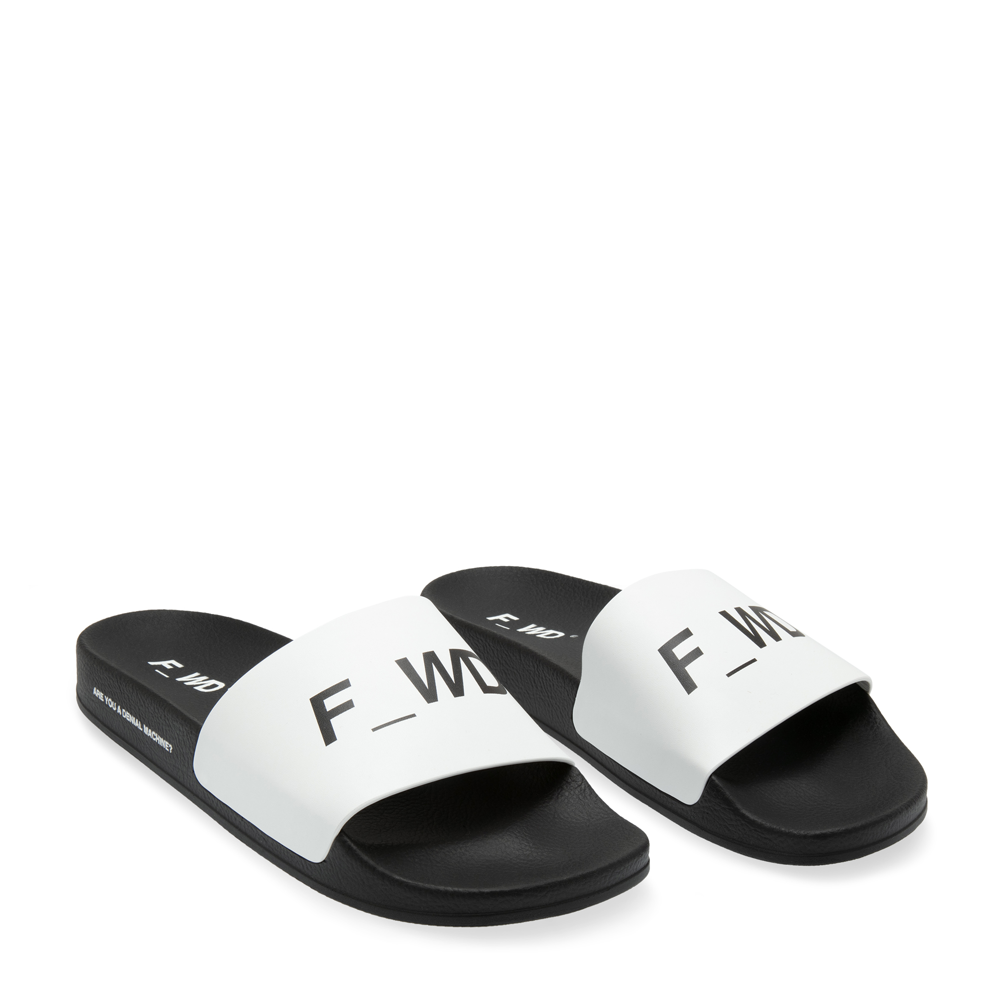 

Leather slides, Black