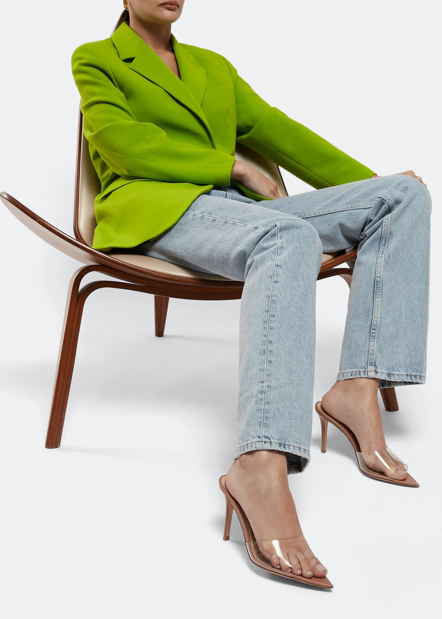 

Elle mules, Beige