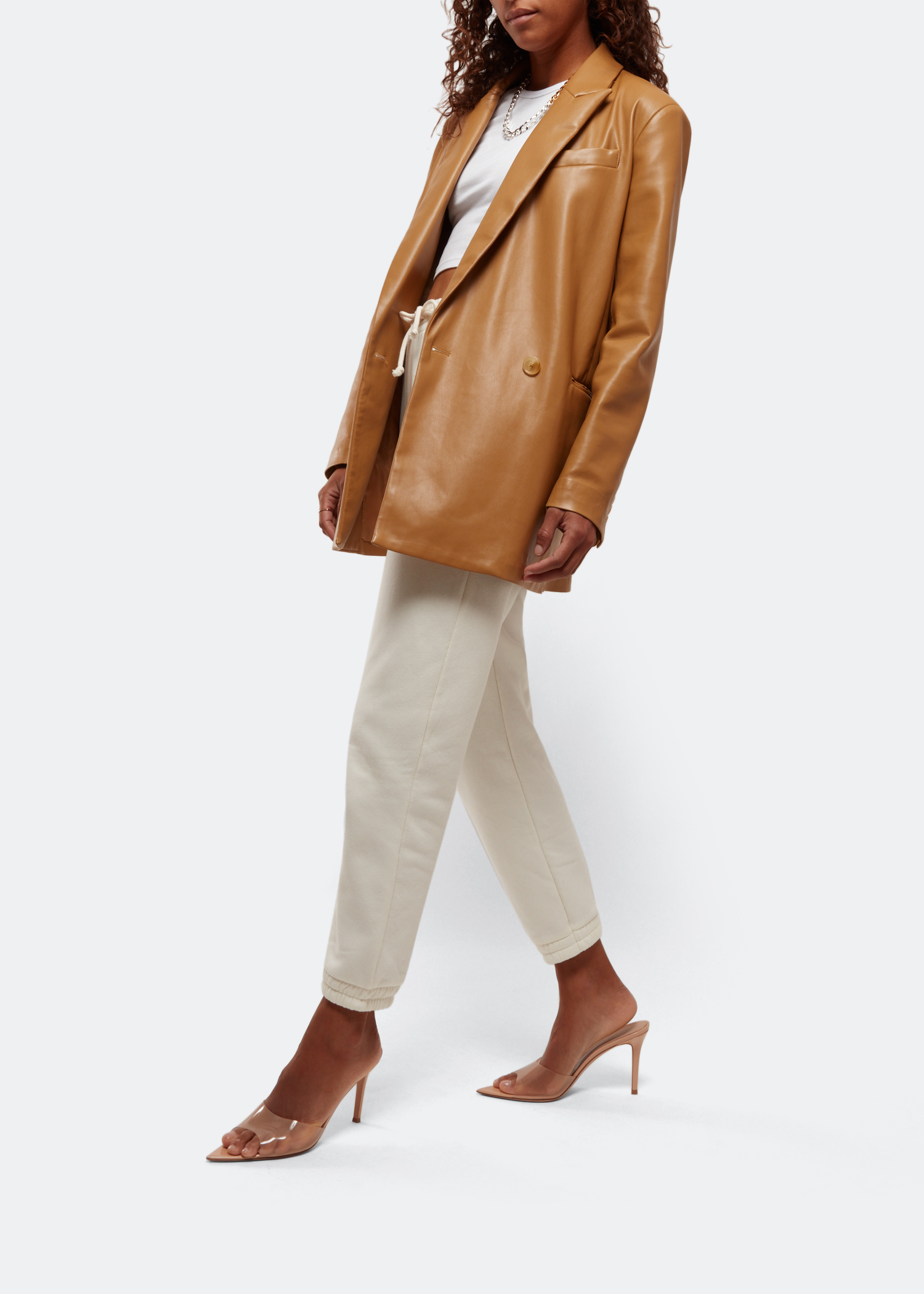 

Elle mules, Beige