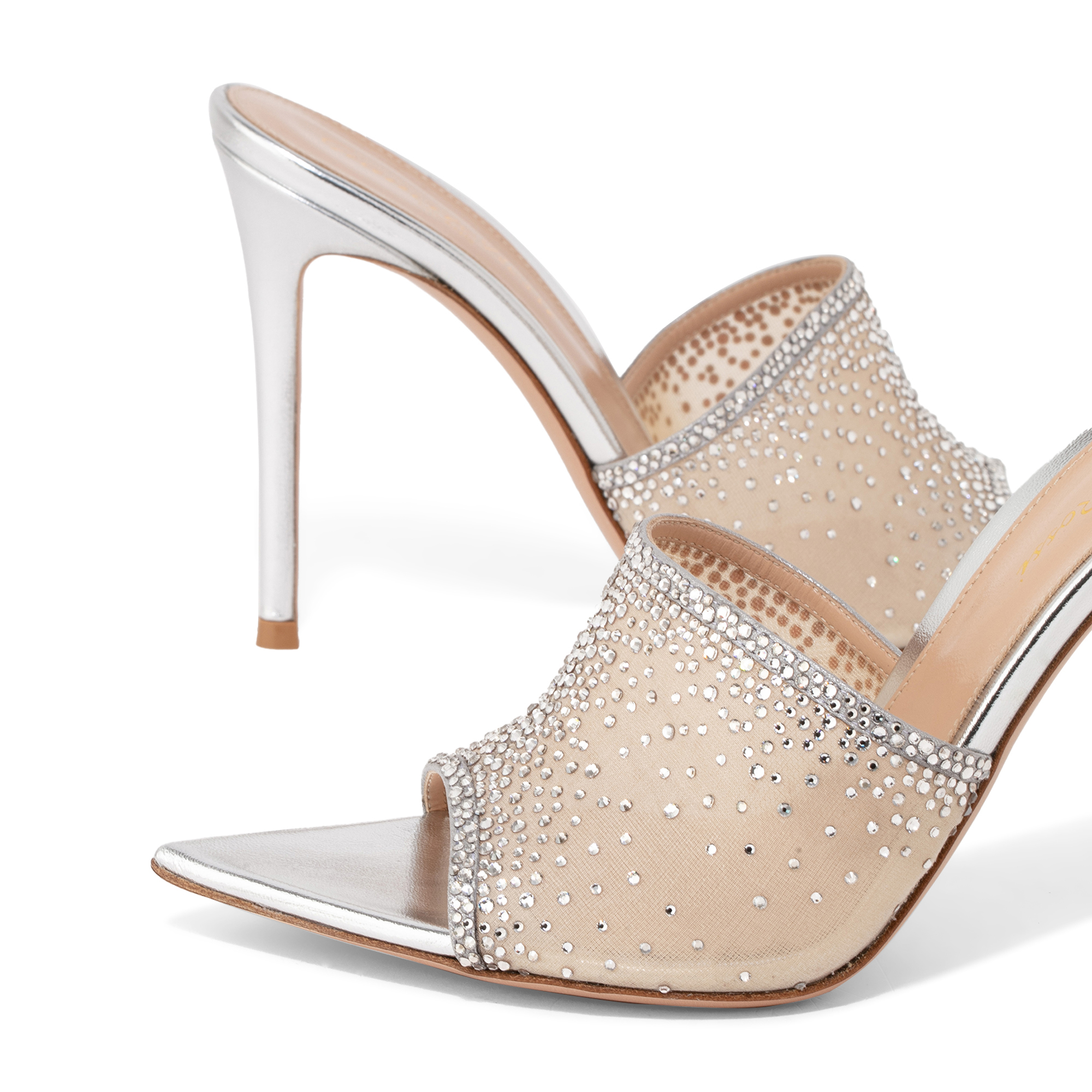 

Alise mules, Silver