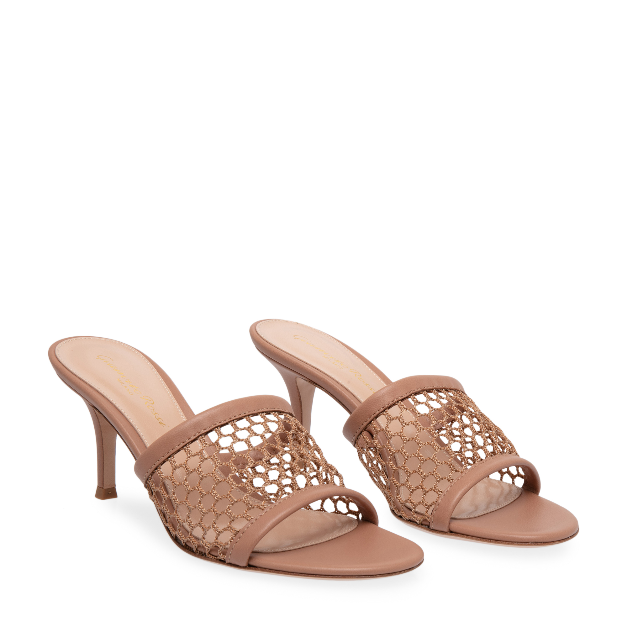 

Mesh mules, Beige