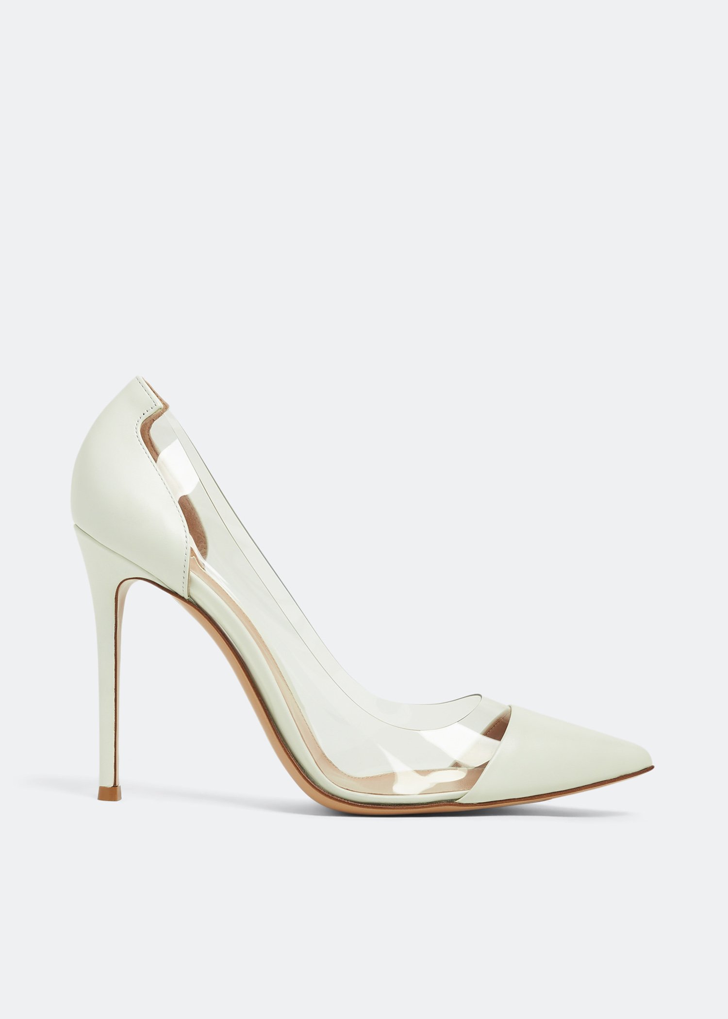Gianvito Rossi Plexi pumps for Women White in Kuwait Level Shoes