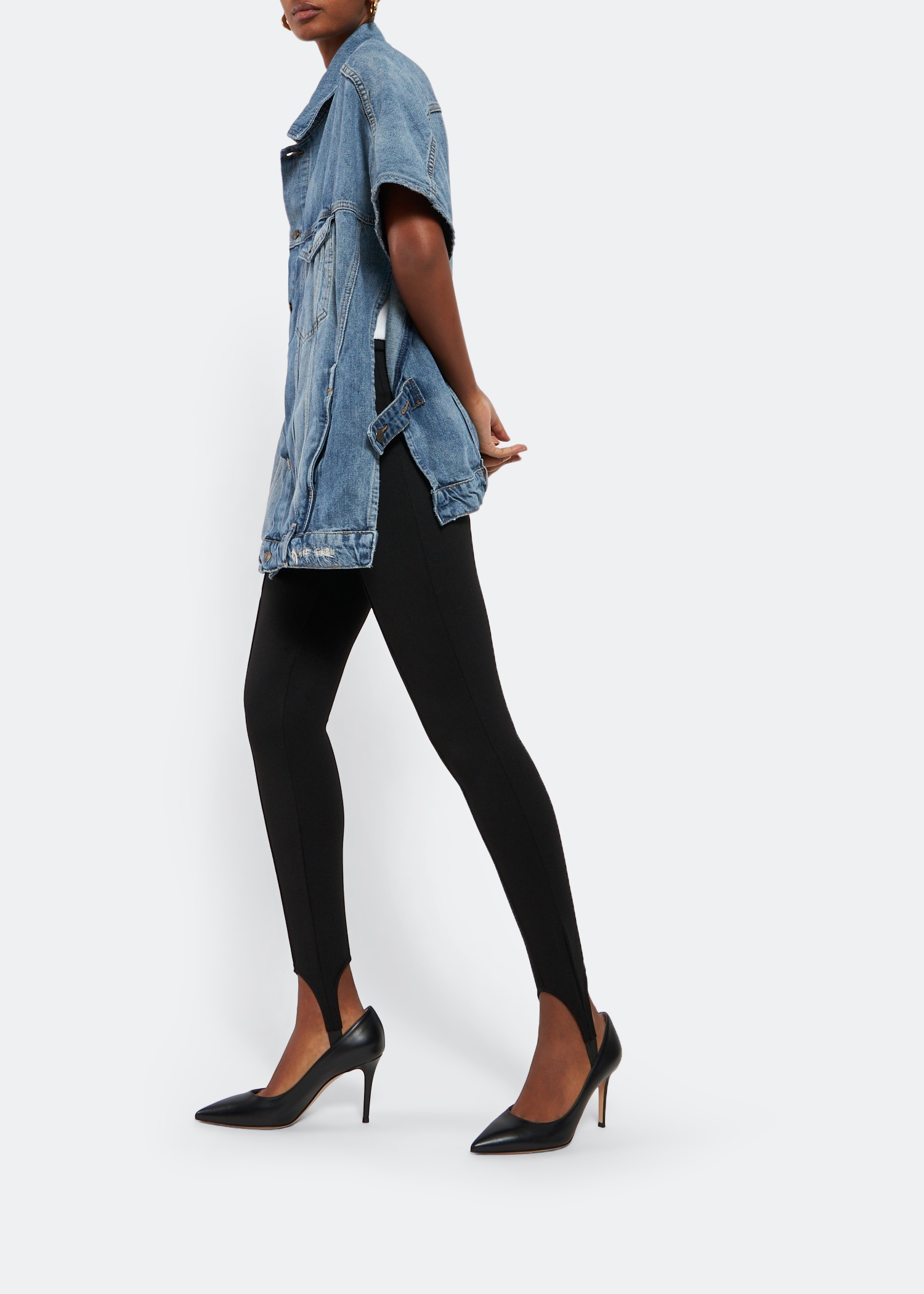 

Gianvito leather pumps, Black