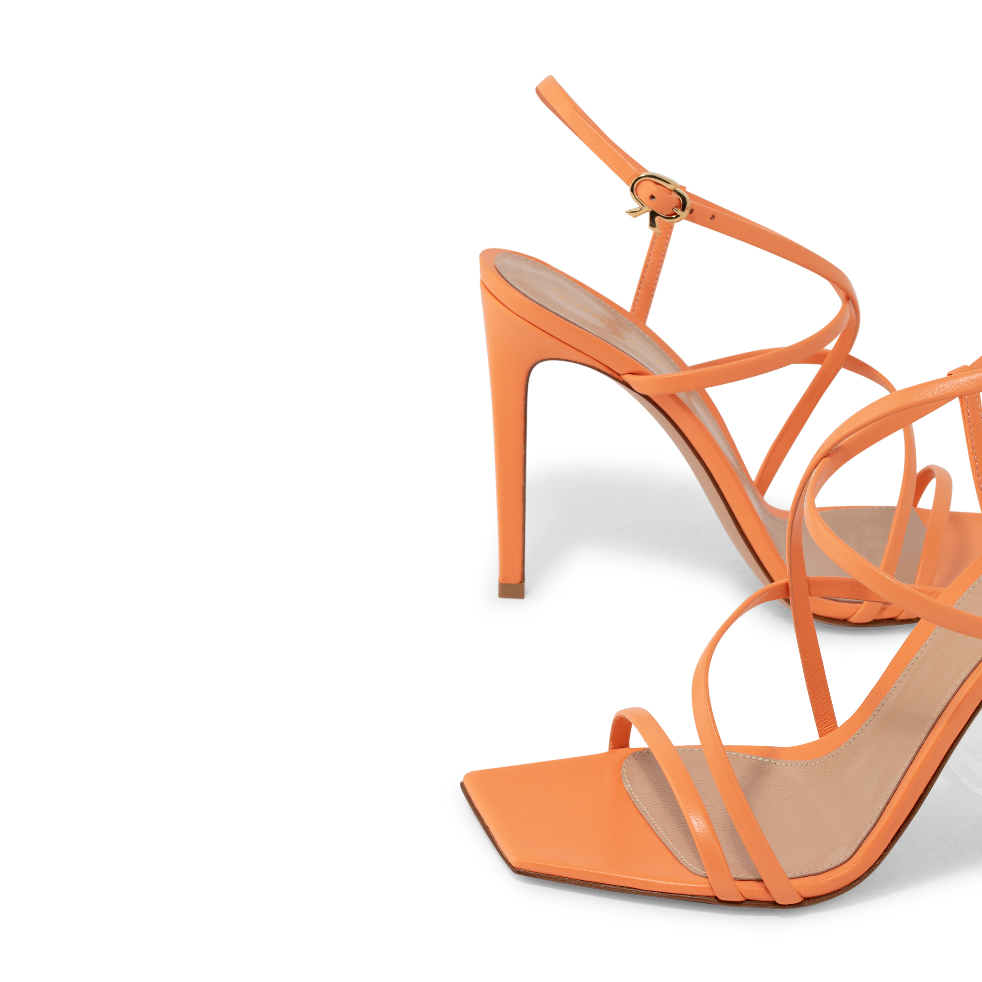 

Leather sandals, Orange