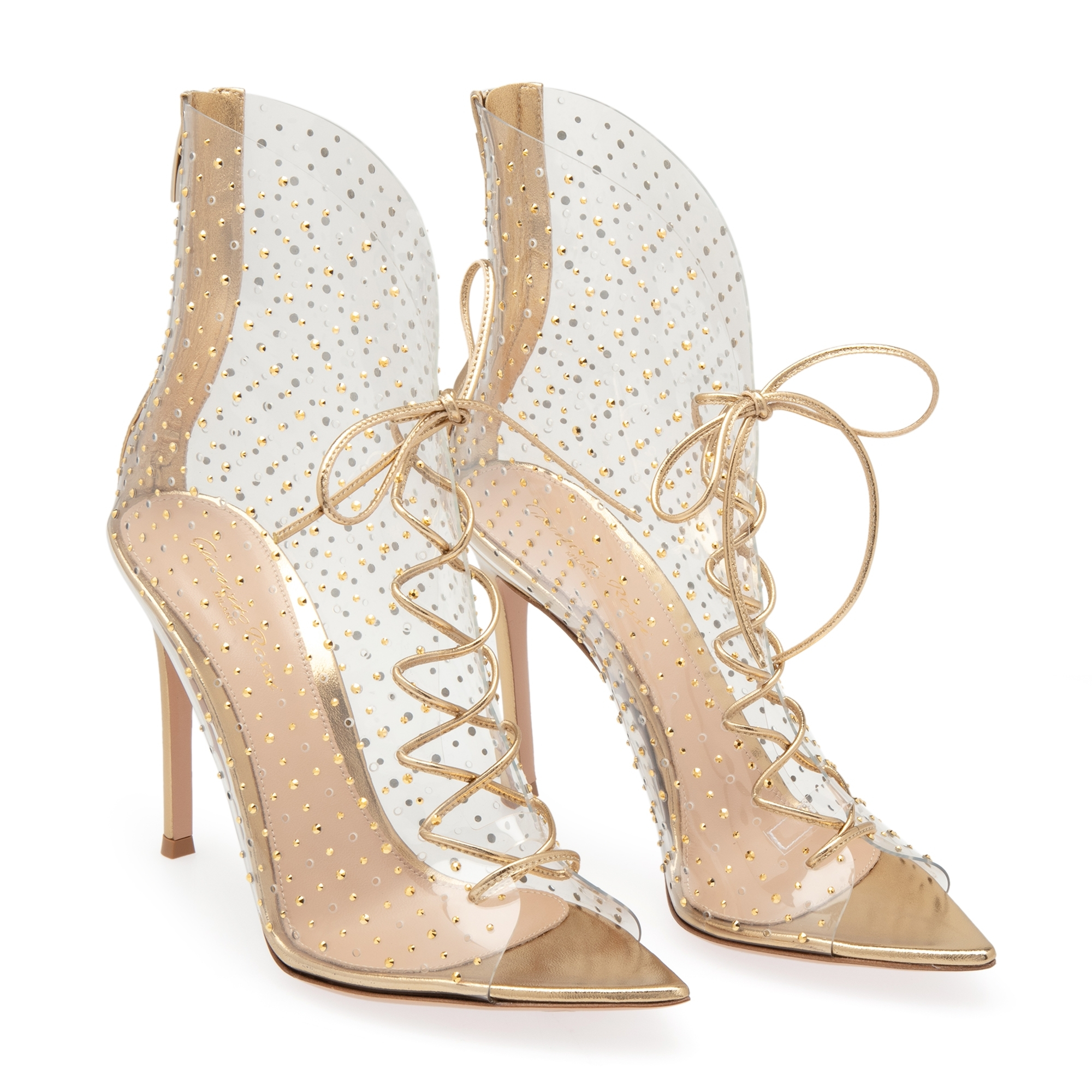 

Plexi booties, Gold