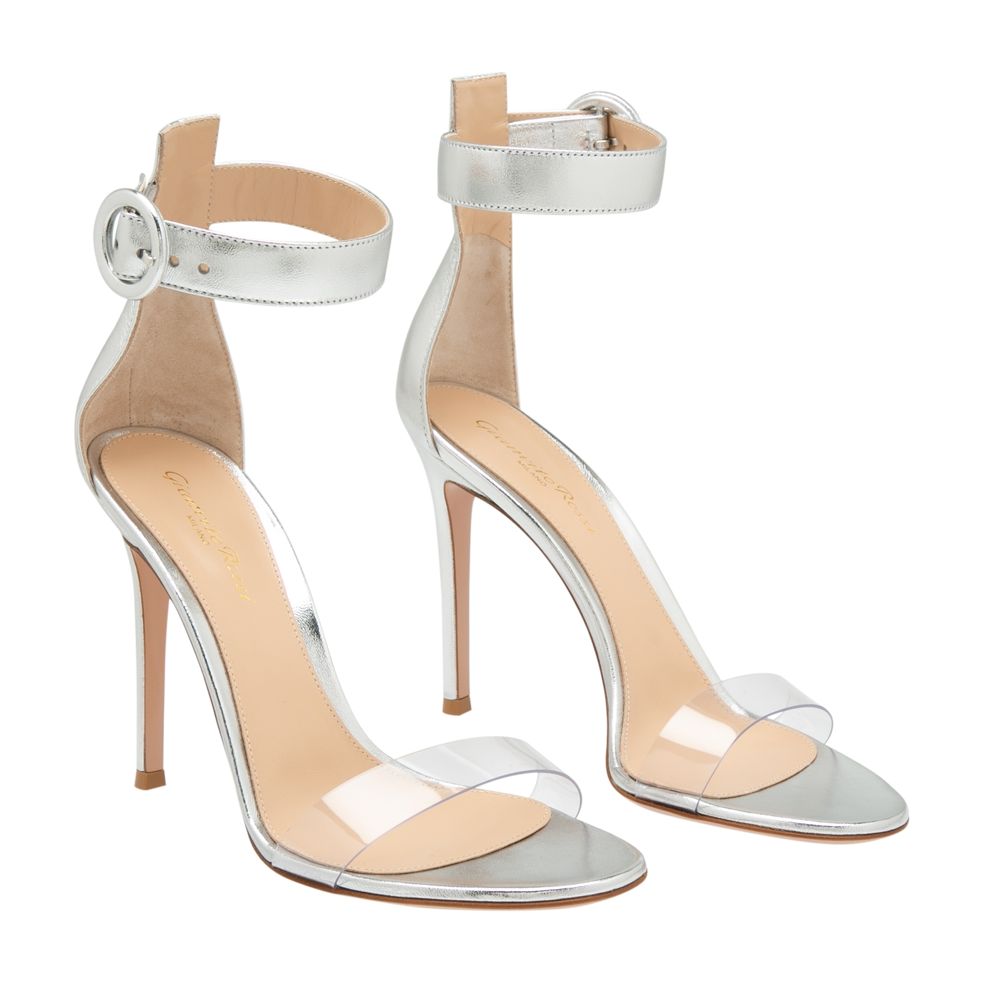 

Portofino leather sandals, Silver