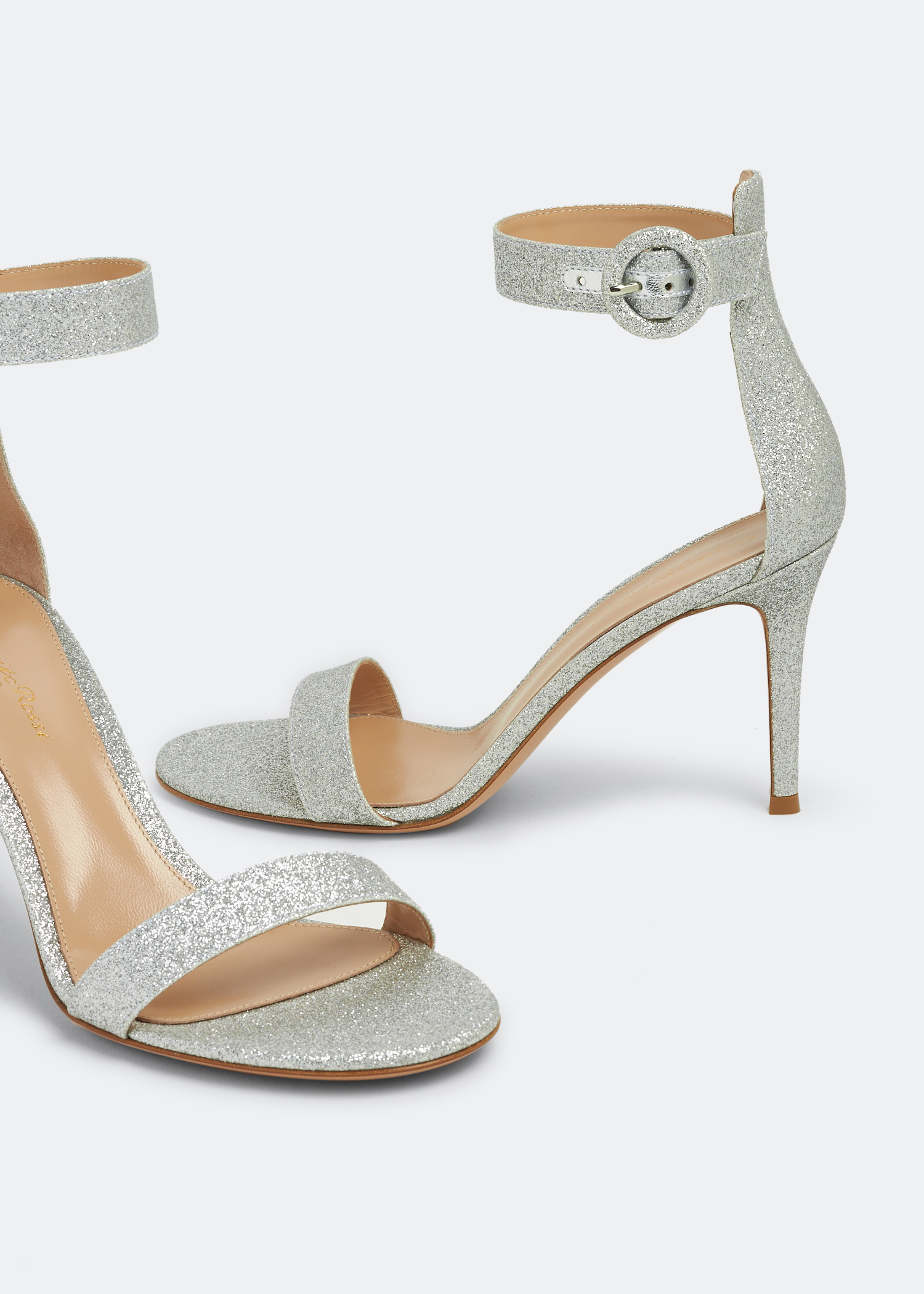 

Portofino glitter sandals, Silver