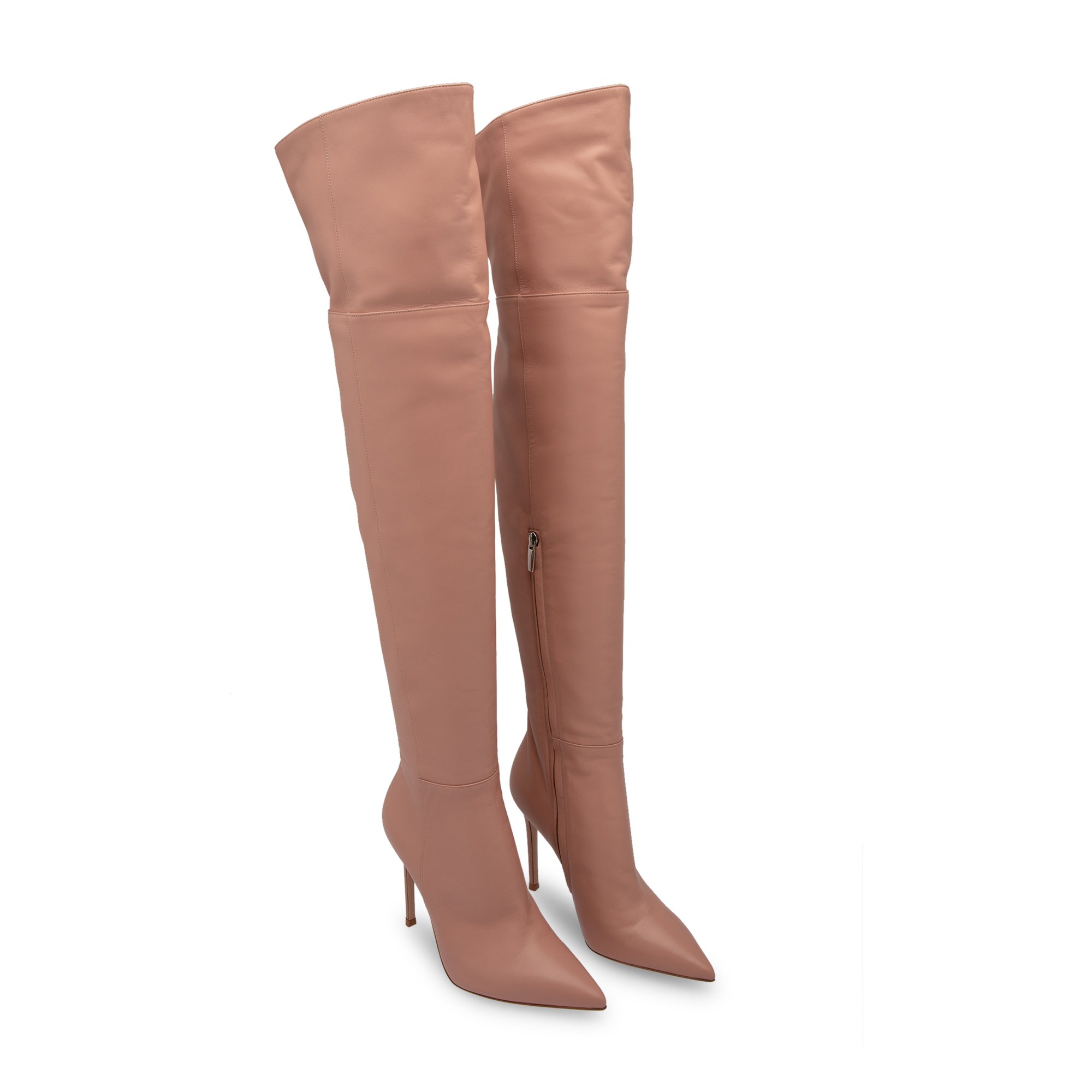 

Leather boots, Beige