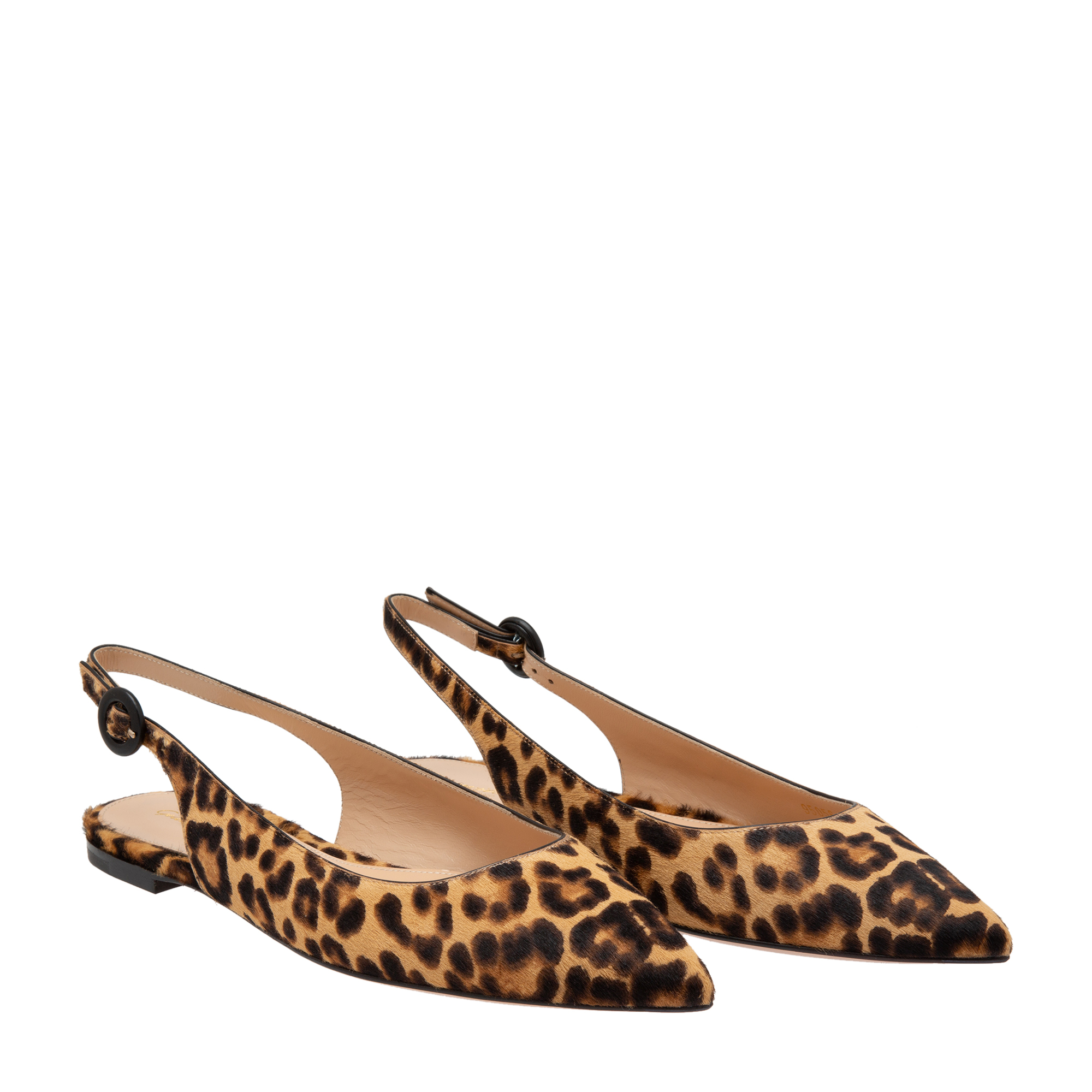 

Leather and calf hair flats, Animal print