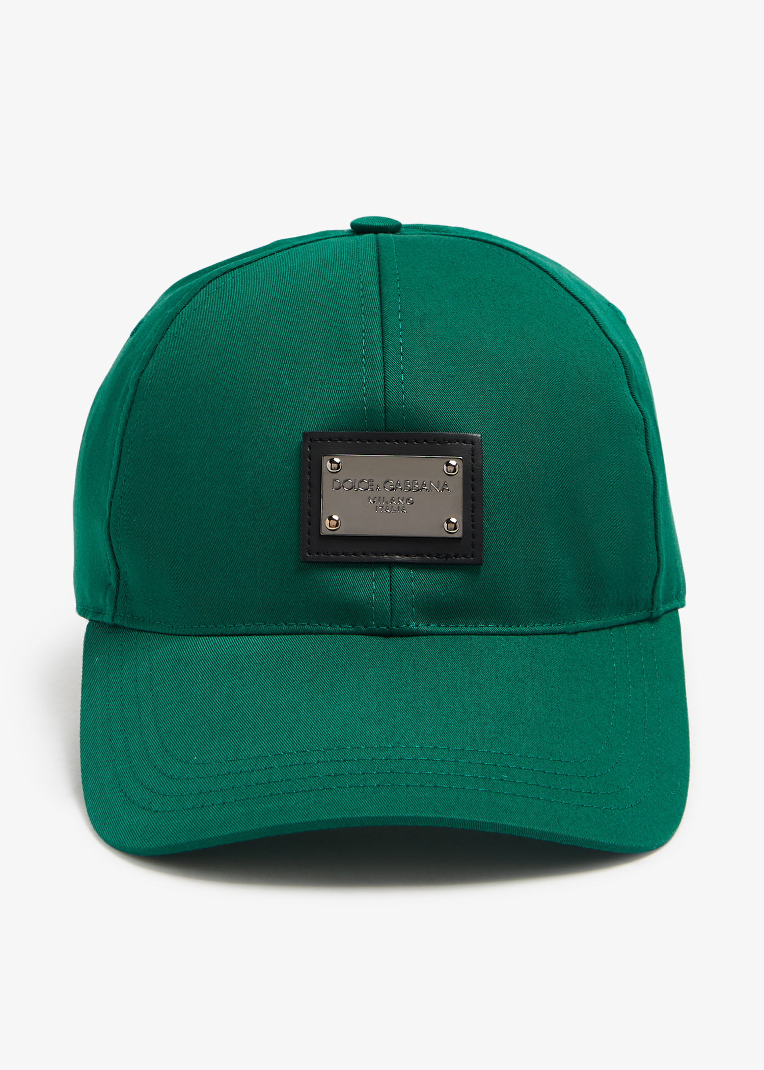 

Logo cotton baseball cap, Green