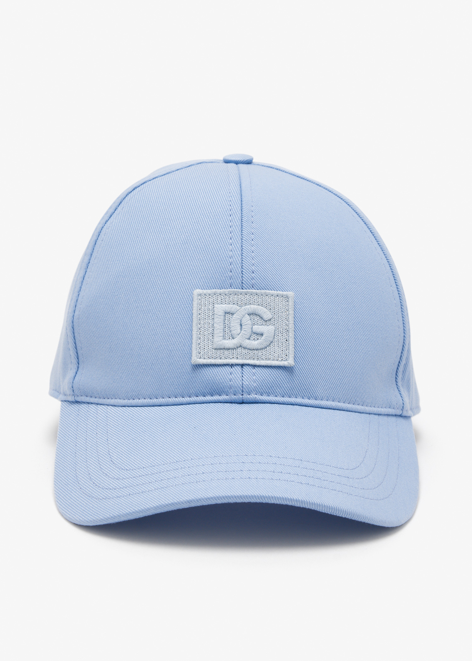

Cotton gabardine baseball cap, Blue