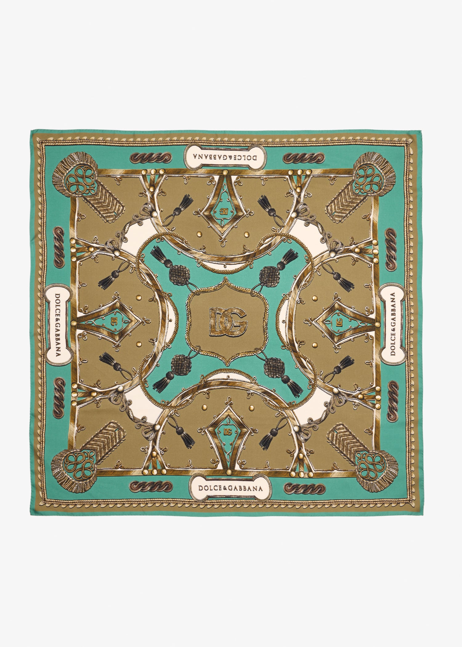 

Cargo-print silk twill scarf, Printed