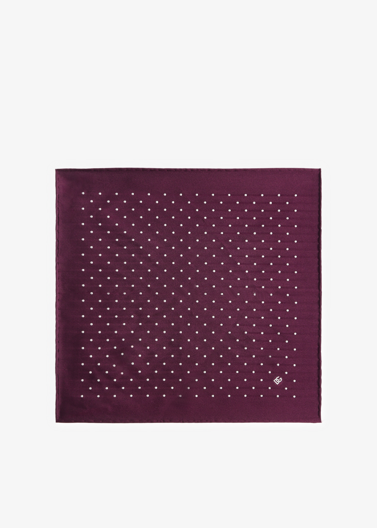 

Polka dot pocket square, Burgundy