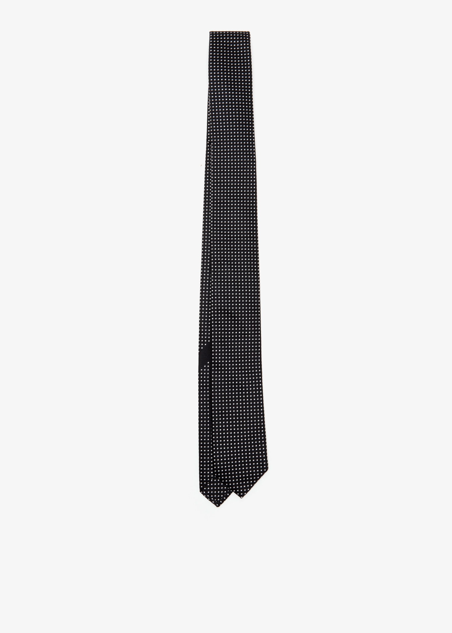 

Micro-design jacquard tie, Black
