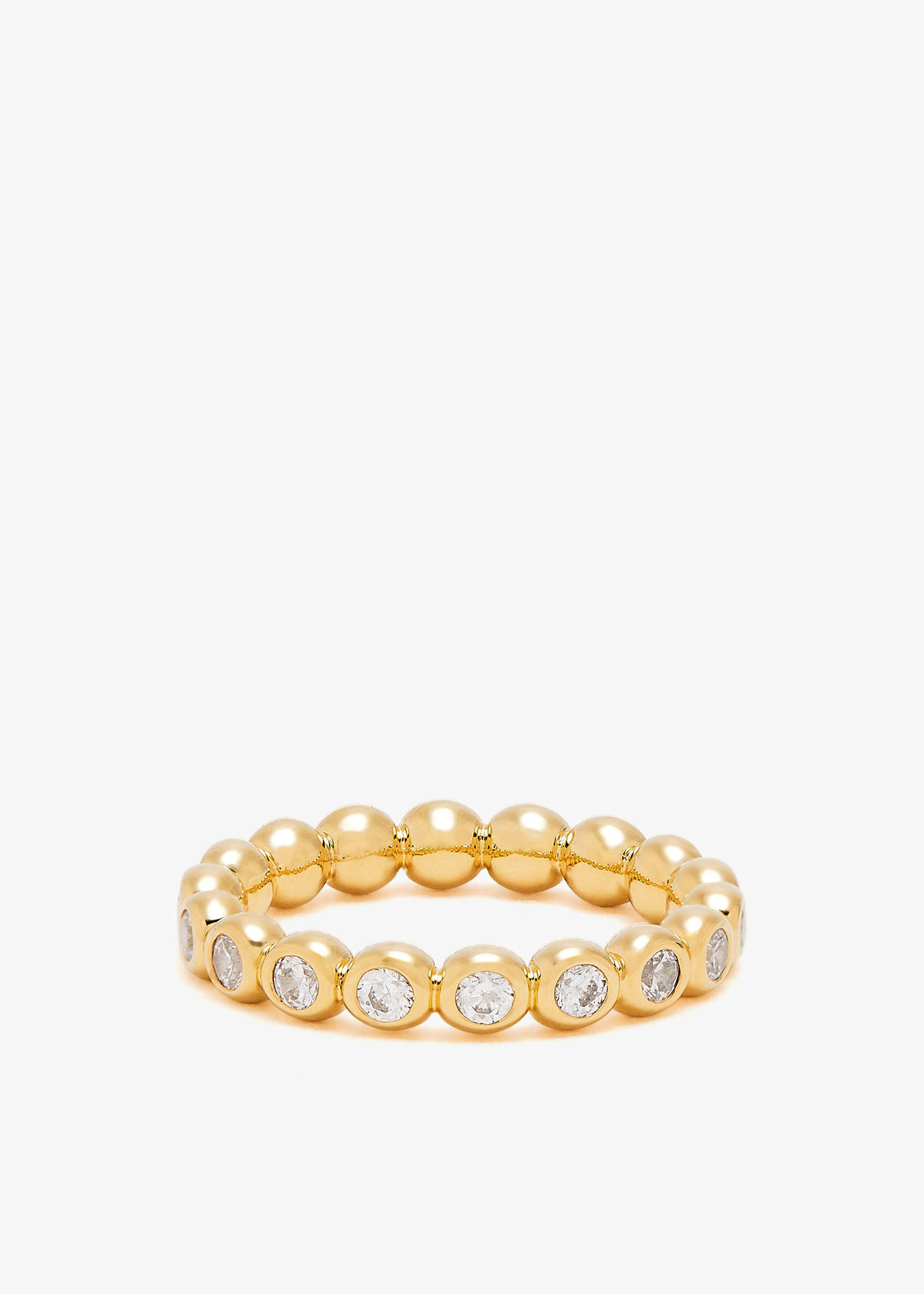 

Tennis eternity stacking ring, Gold