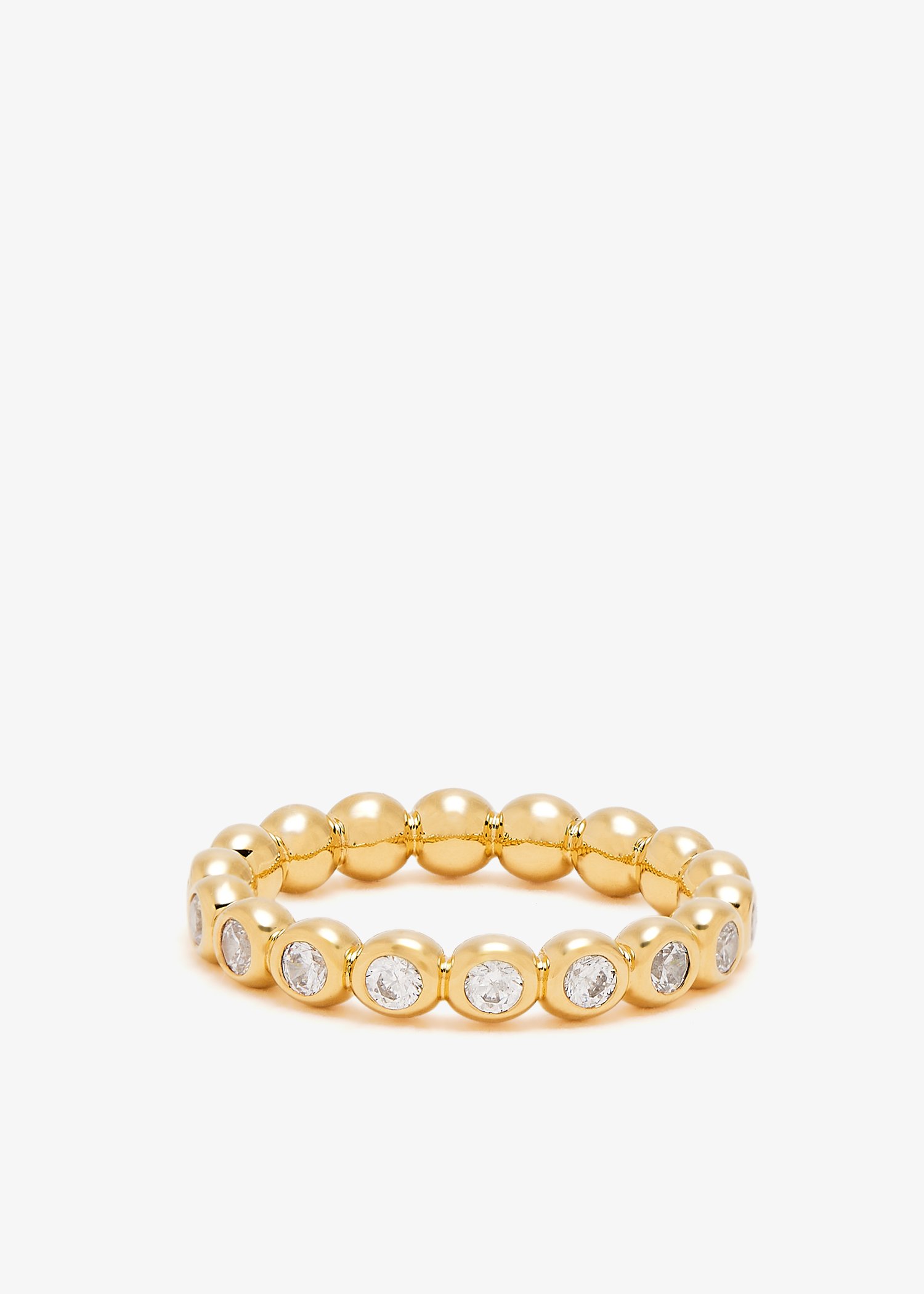 Missoma Tennis eternity stacking ring for Women - Gold in