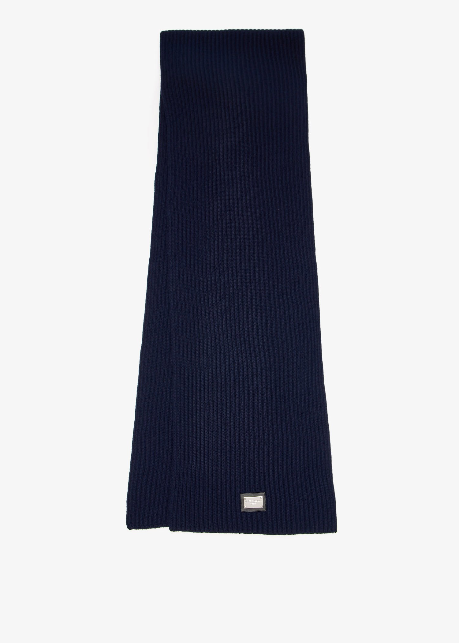 

DG patch wool scarf, Navy
