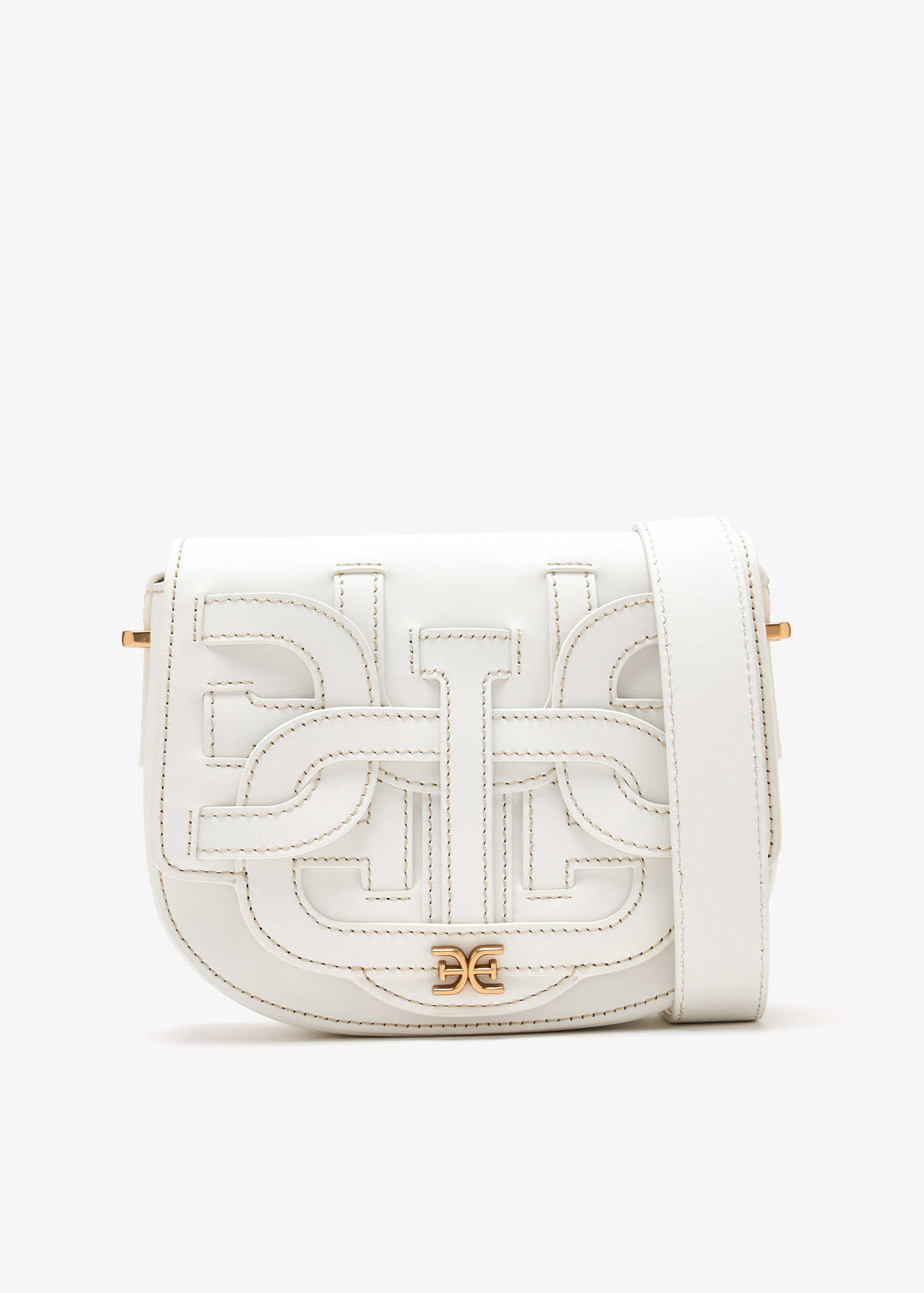 

Small Dye Cut saddle bag, White
