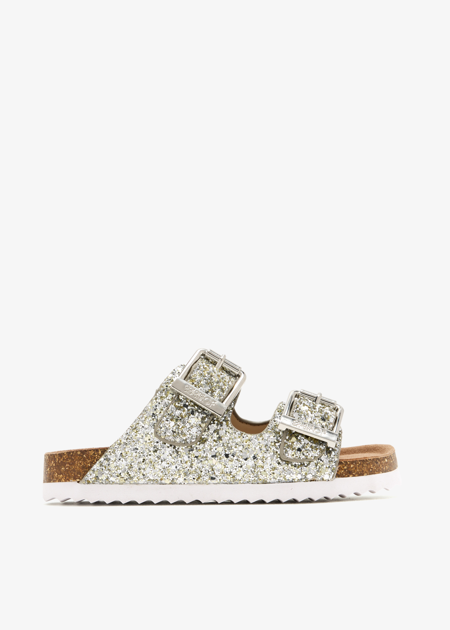 

Glitter sandals, Silver