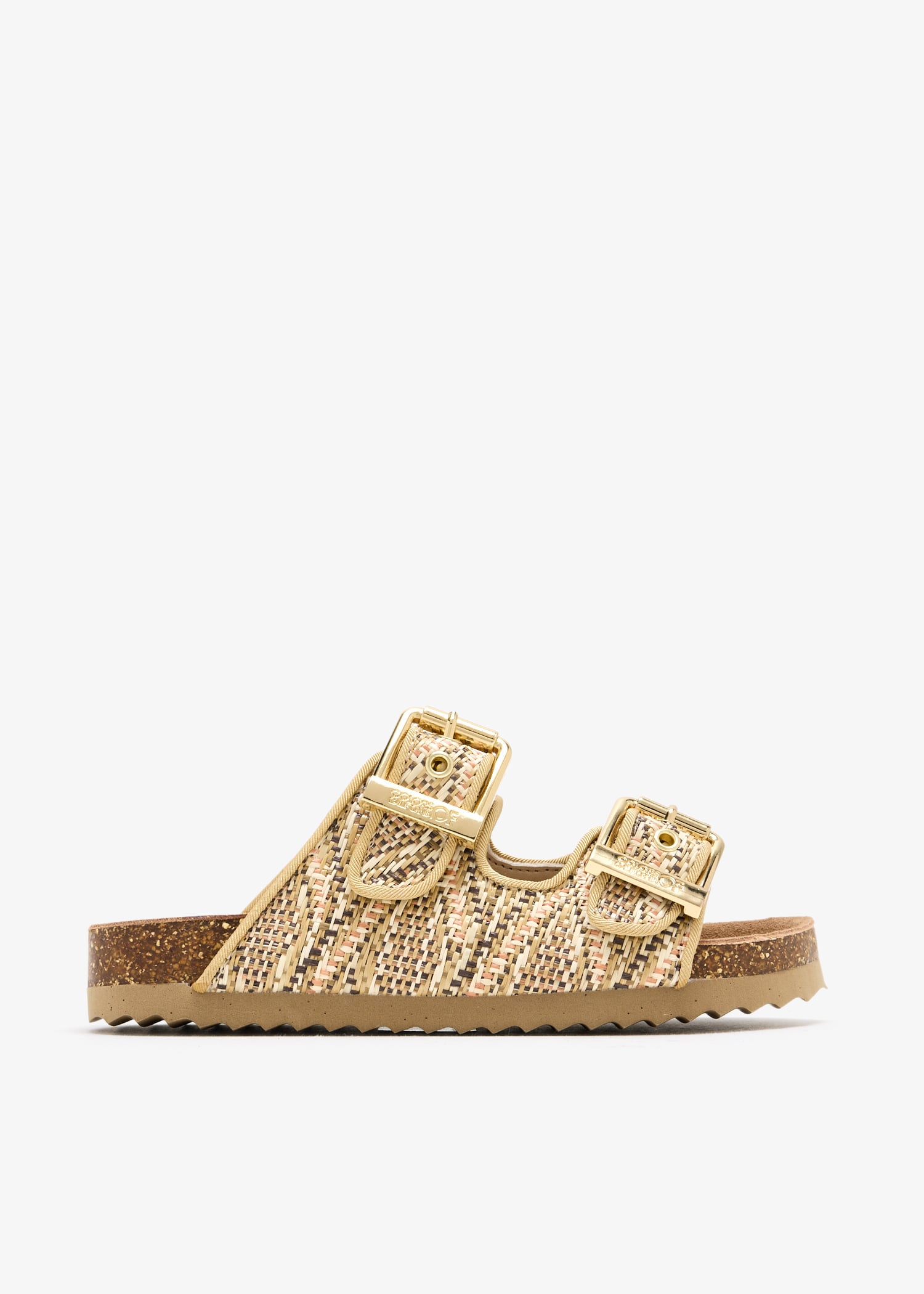 

Raffia sandals, Beige
