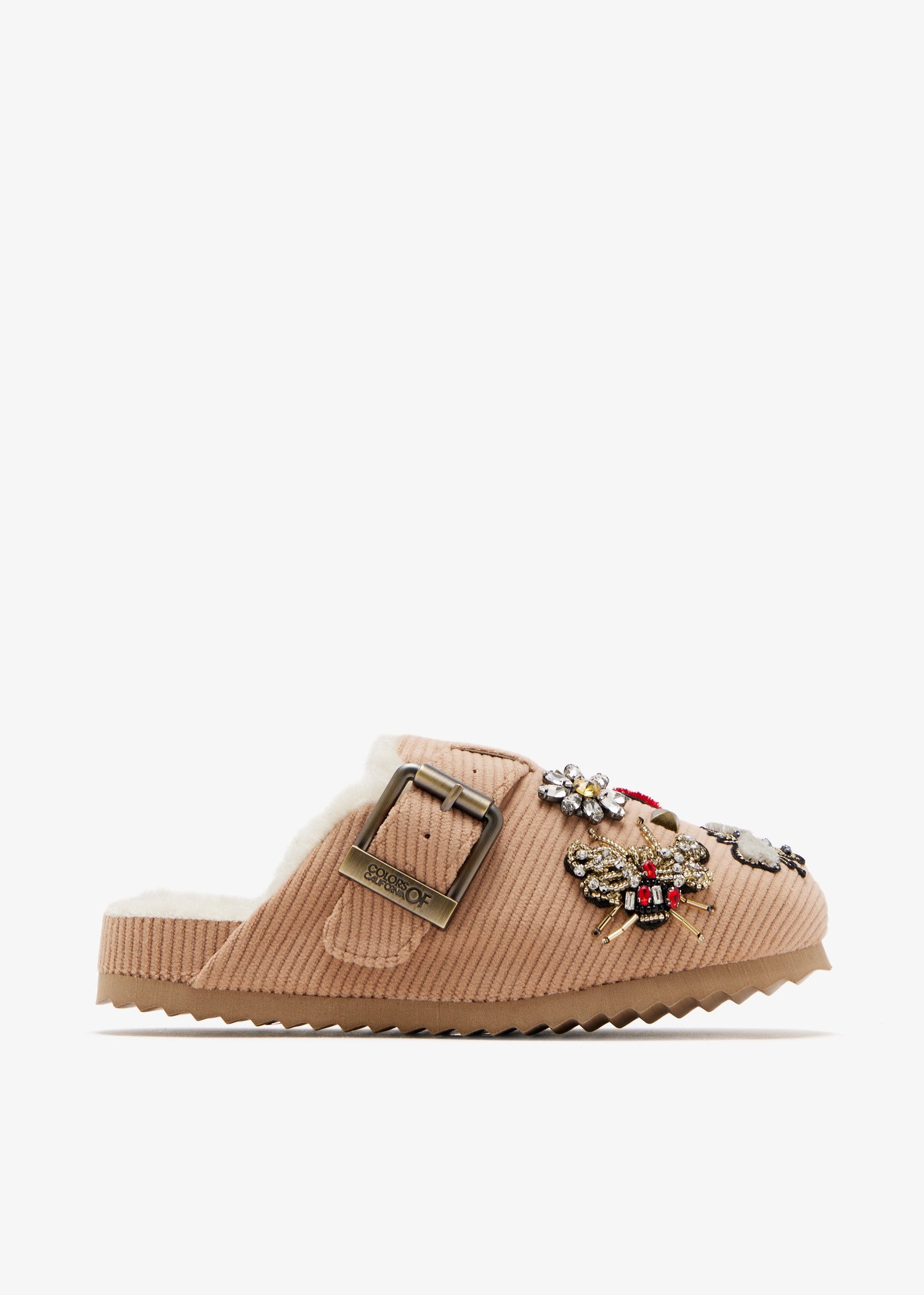 

Patches clogs, Beige