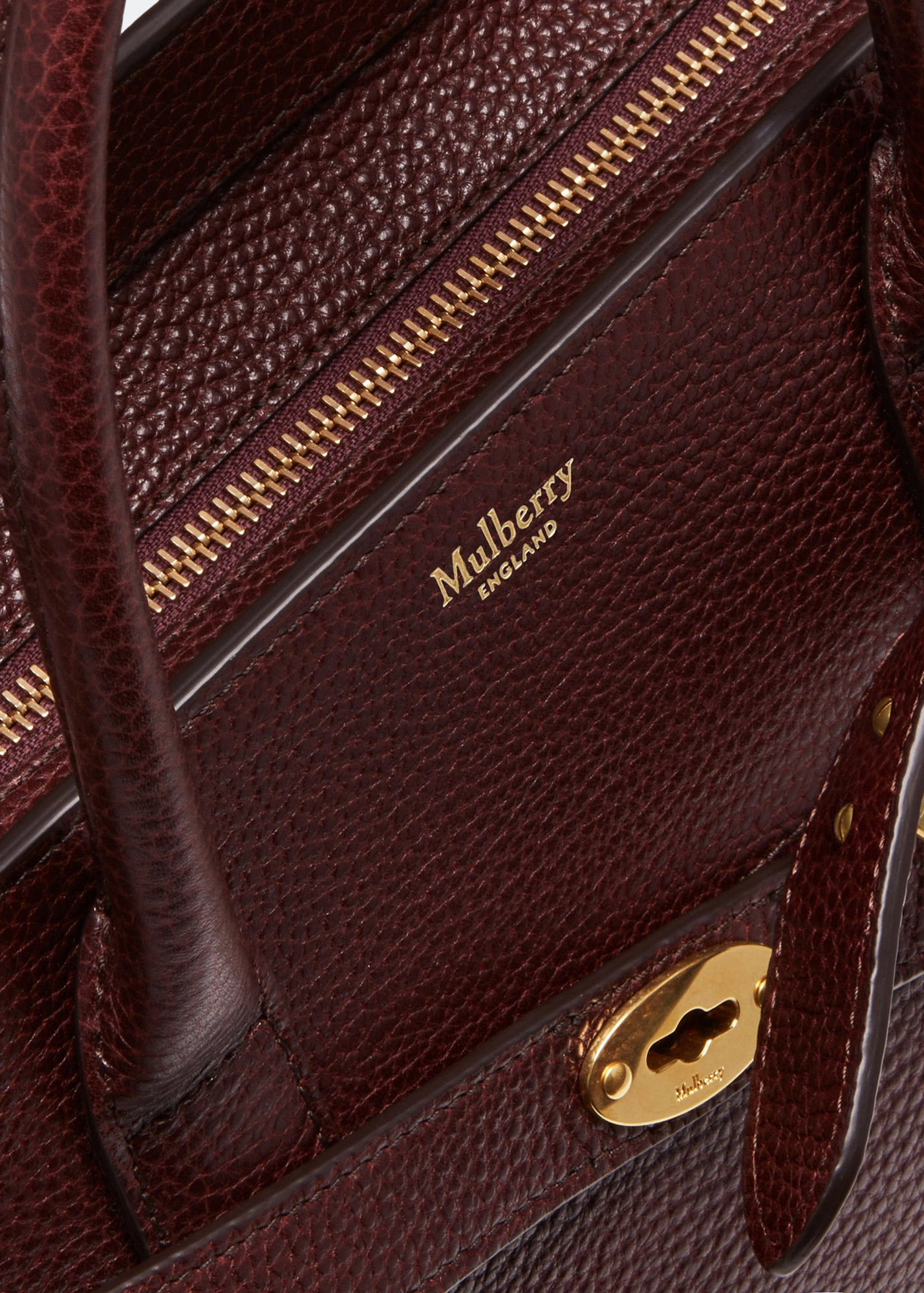 

Bayswater small zipped tote bag, Burgundy